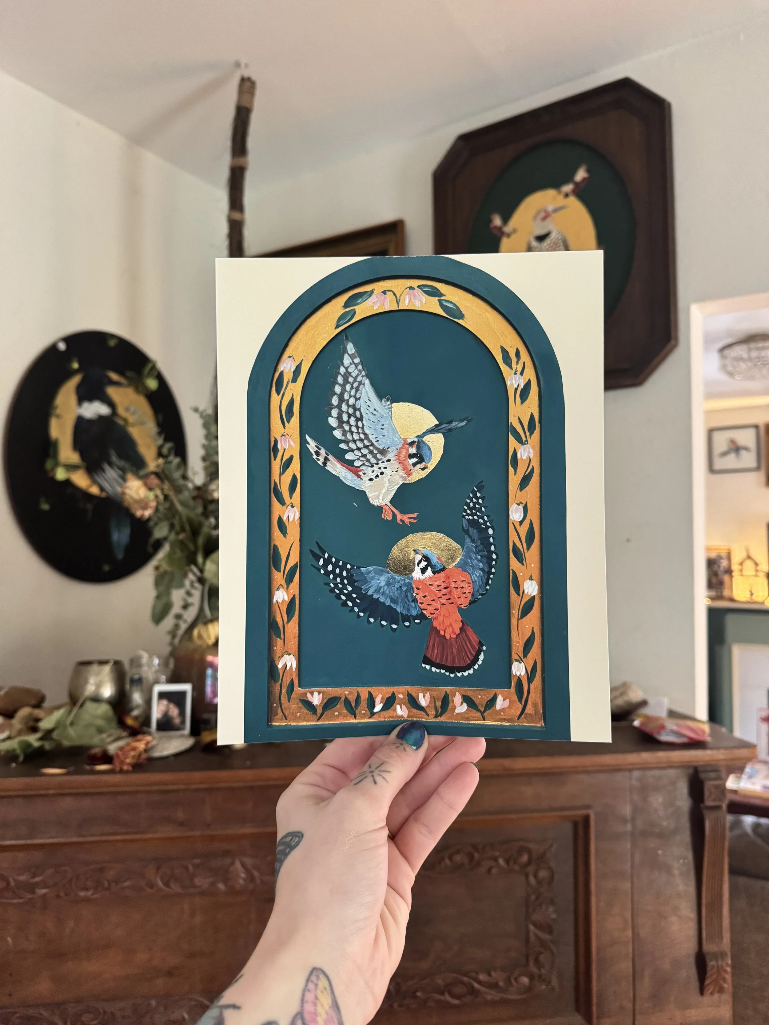 American Kestrels Art Print