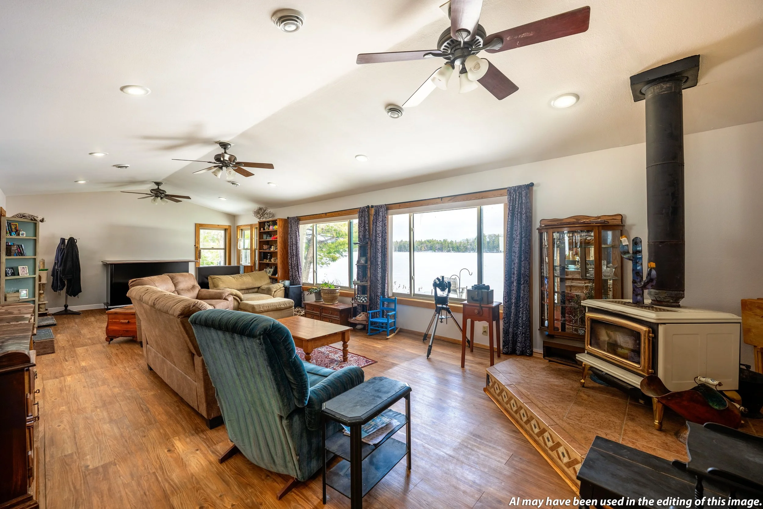 Living room of 6030 Lake Ahmeek Rd.