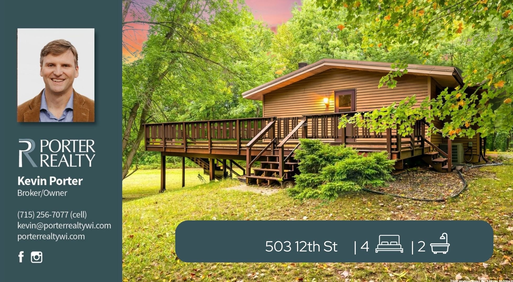 Set back on 1.5 wooded acres above Washburn, this quality Wausau home features a 33-ft living room with beamed, vaulted ceilings, 5x5 windows, and a wood fireplace. Main level offers 3 bedrooms, including a king-sized primary, and a remodeled bath. T