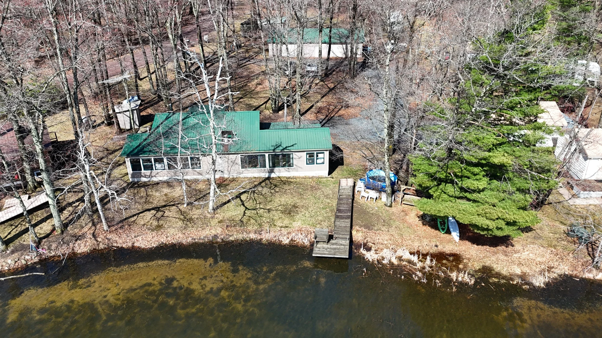 Arial view of Lake Ahmeek home