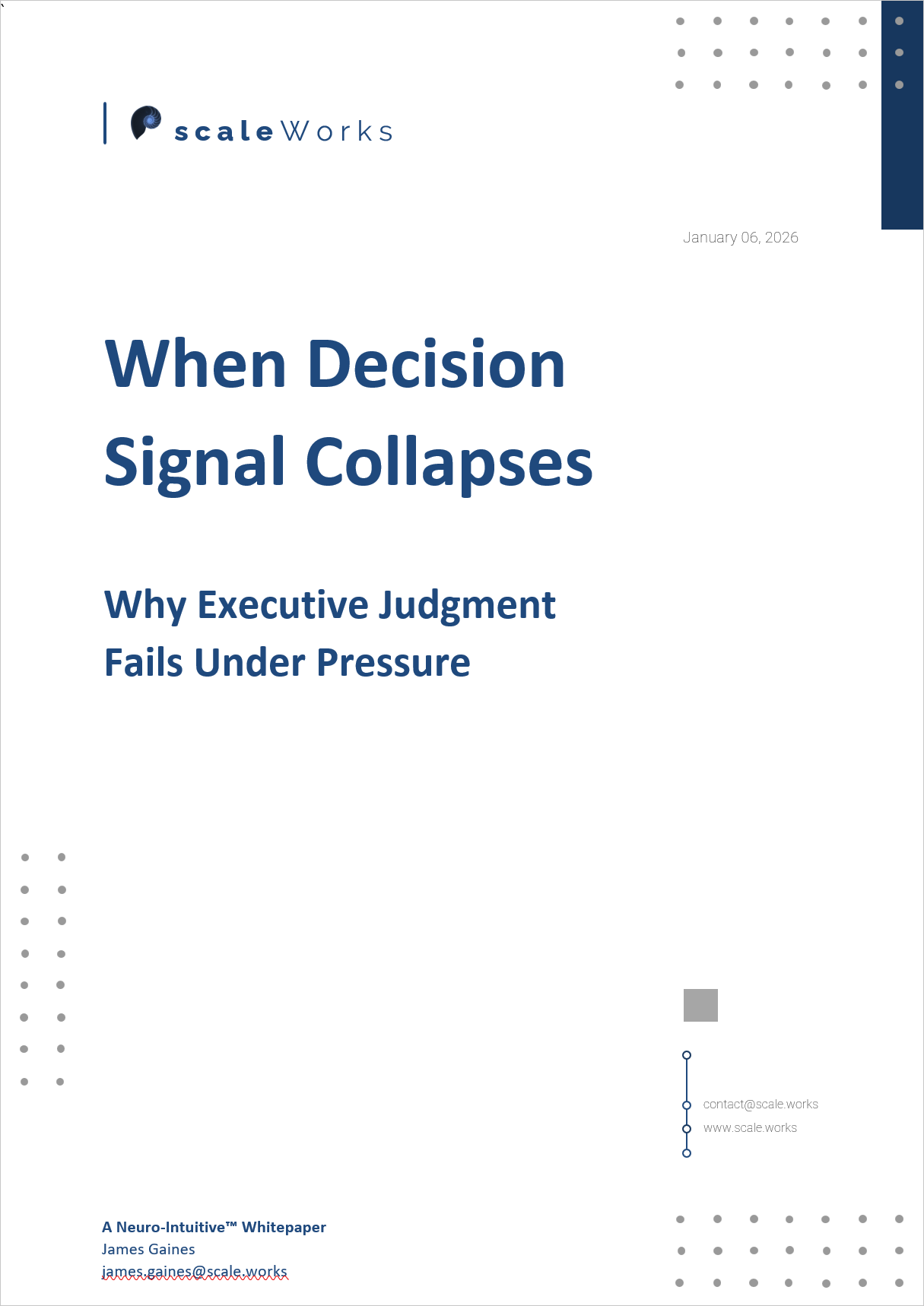 When Decision Signal Collapses