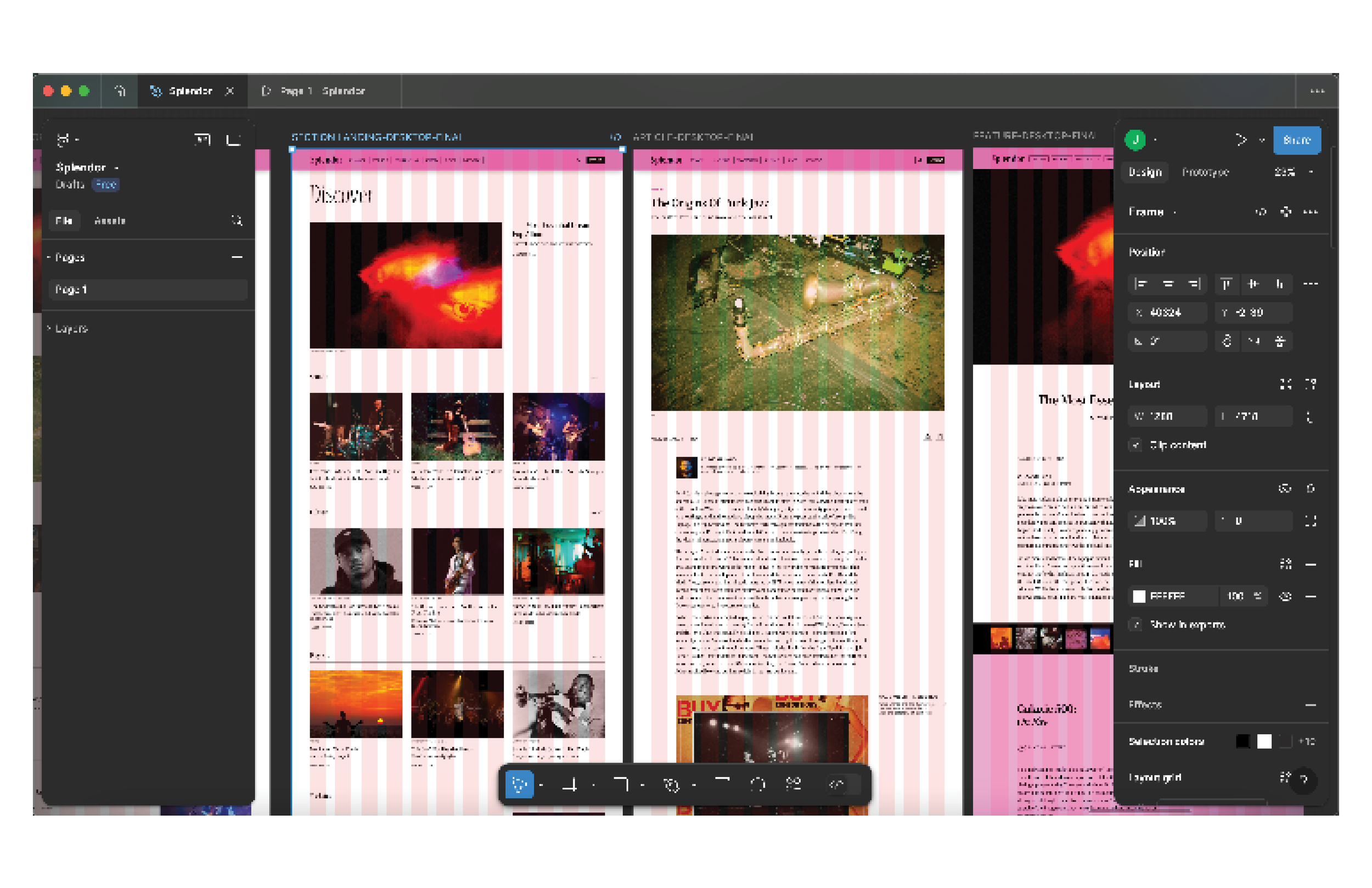 Closer look at working files + grid