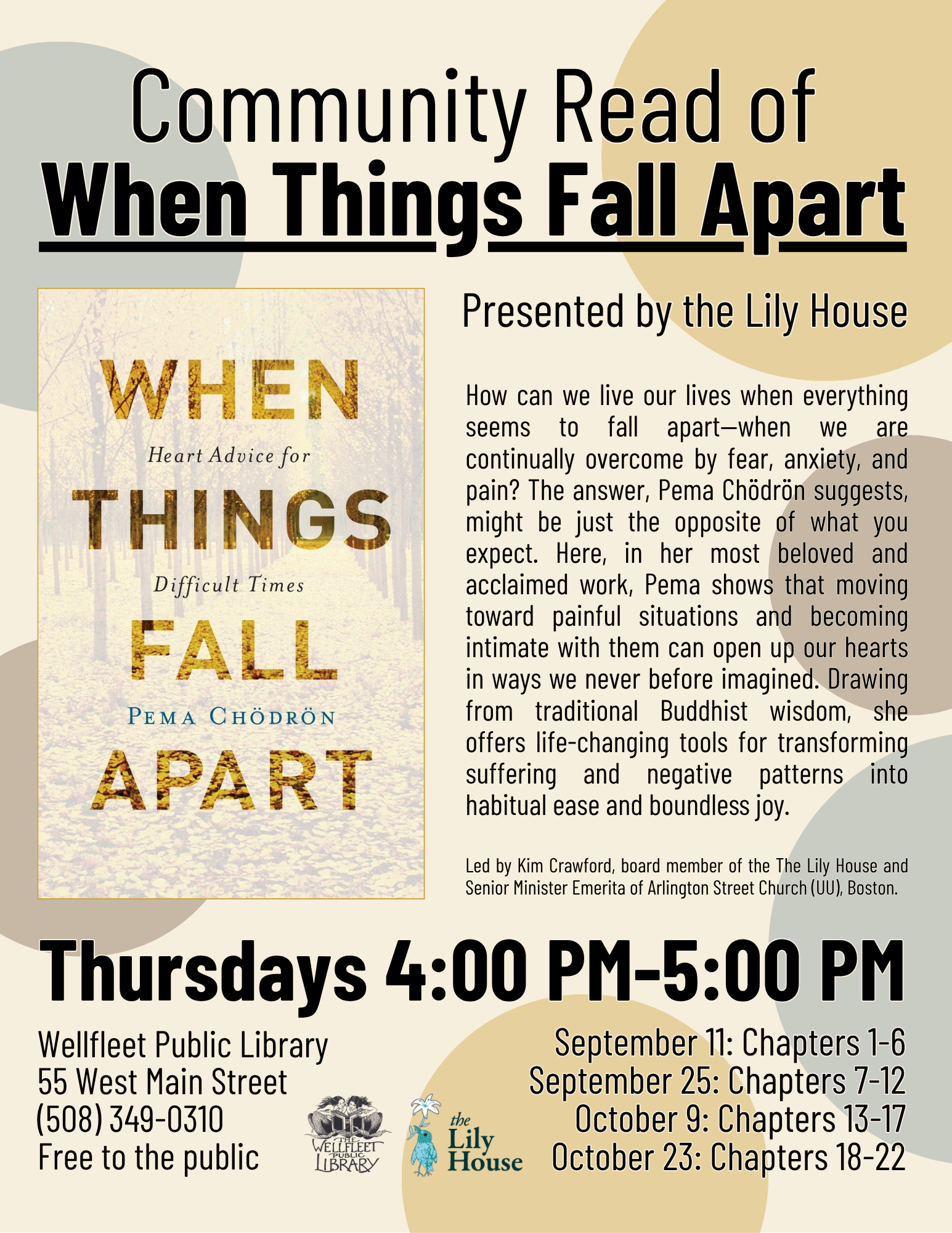 Community Read of Pema Chödrön's "When Things Fall Apart"