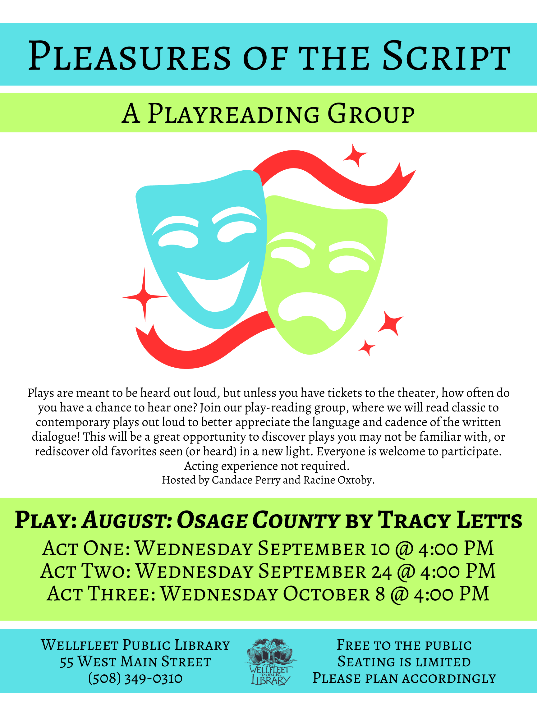 Playreading Group: "August: Osage County" by Tracy Letts (Act Three)