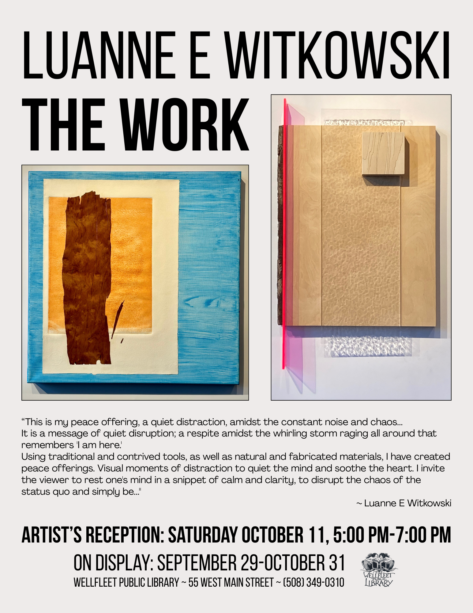 Artist's Reception: Luanne E Witkowski