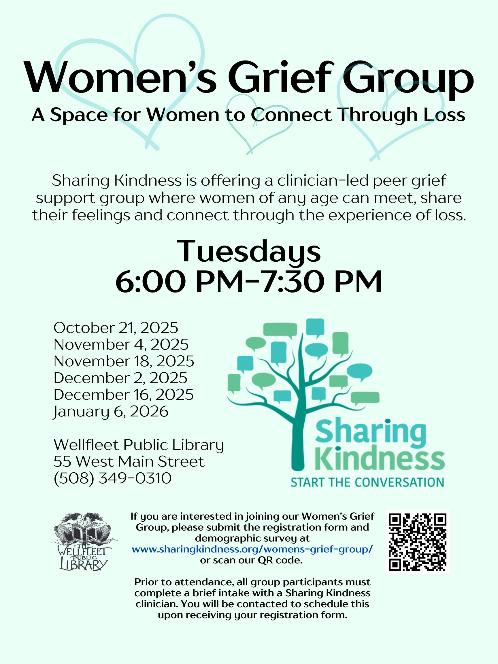 Women's Grief Support Group with Sharing Kindness