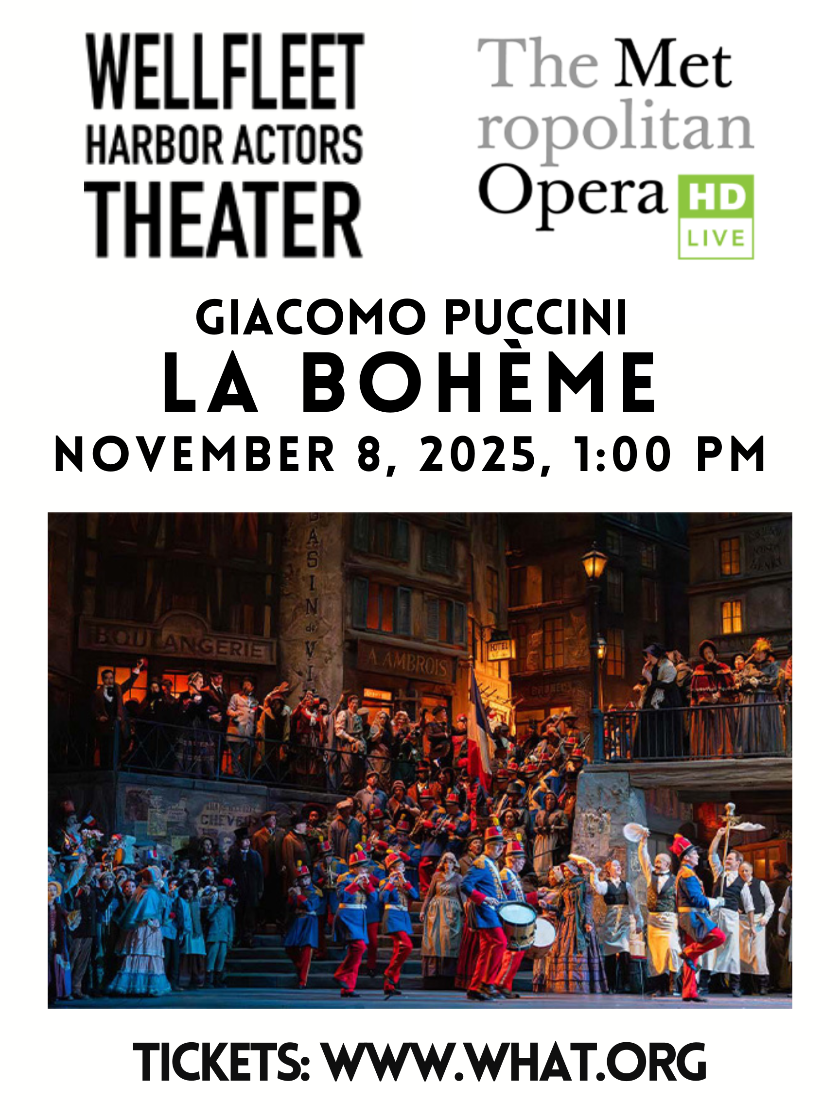 MET Opera at WHAT: La Bohéme