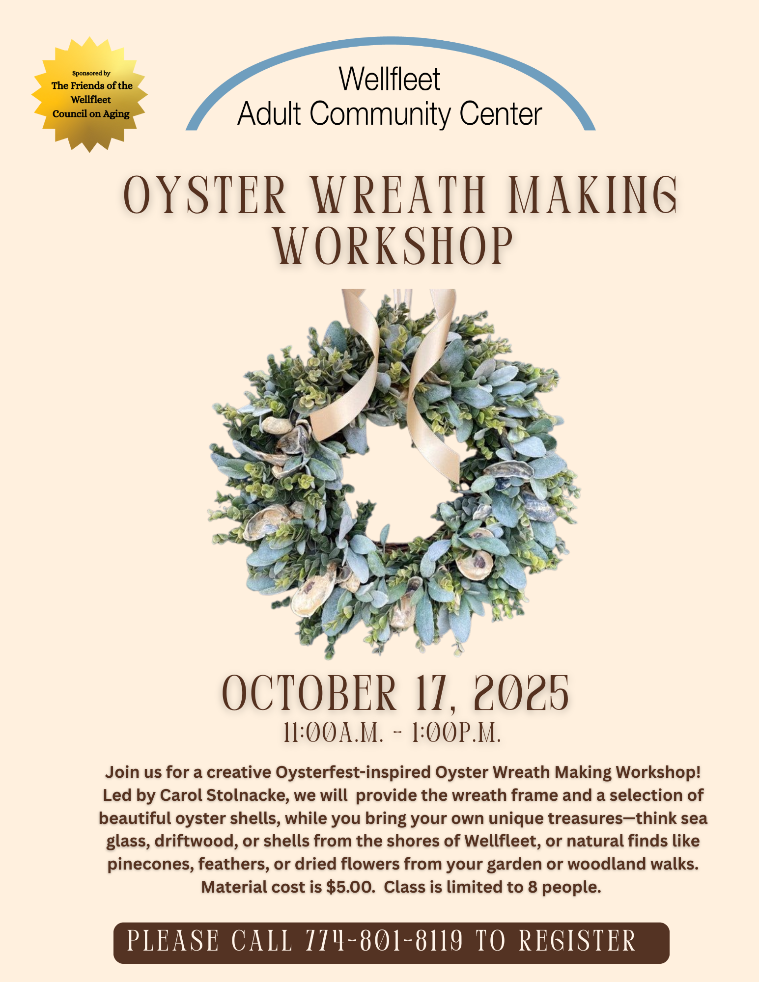 Oyster Wreath Making Workshop