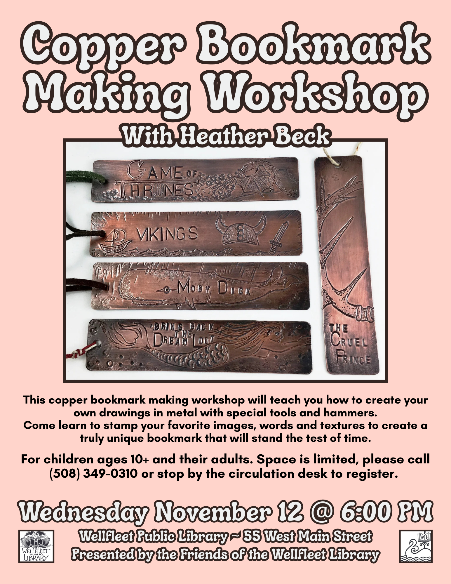 Copper Bookmark Making Workshop