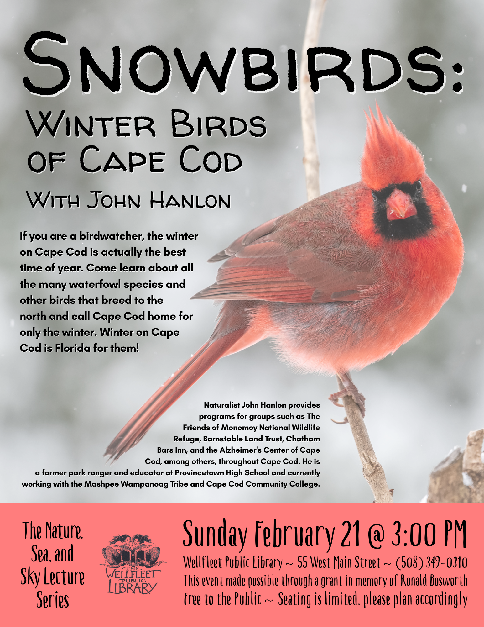 Snowbirds: Winter Birds of Cape Cod with John Hanlon