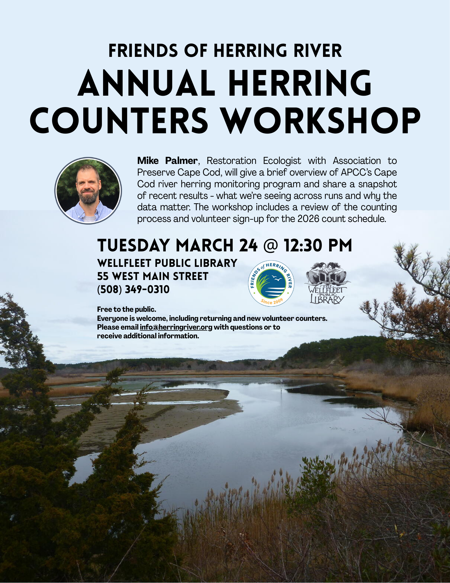 Friends of Herring River Annual Herring Counters Workshop