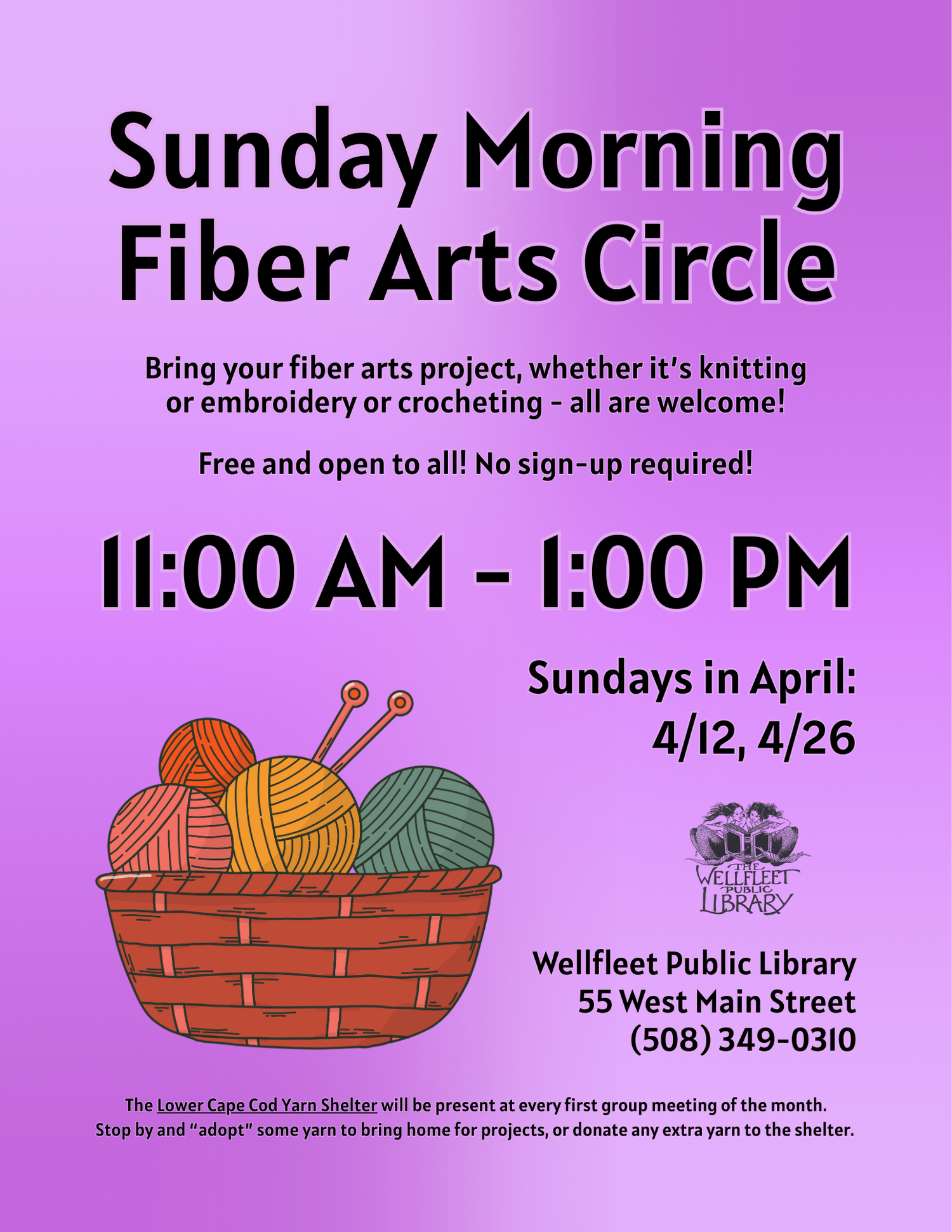 Sunday Morning Fiber Arts Circle 