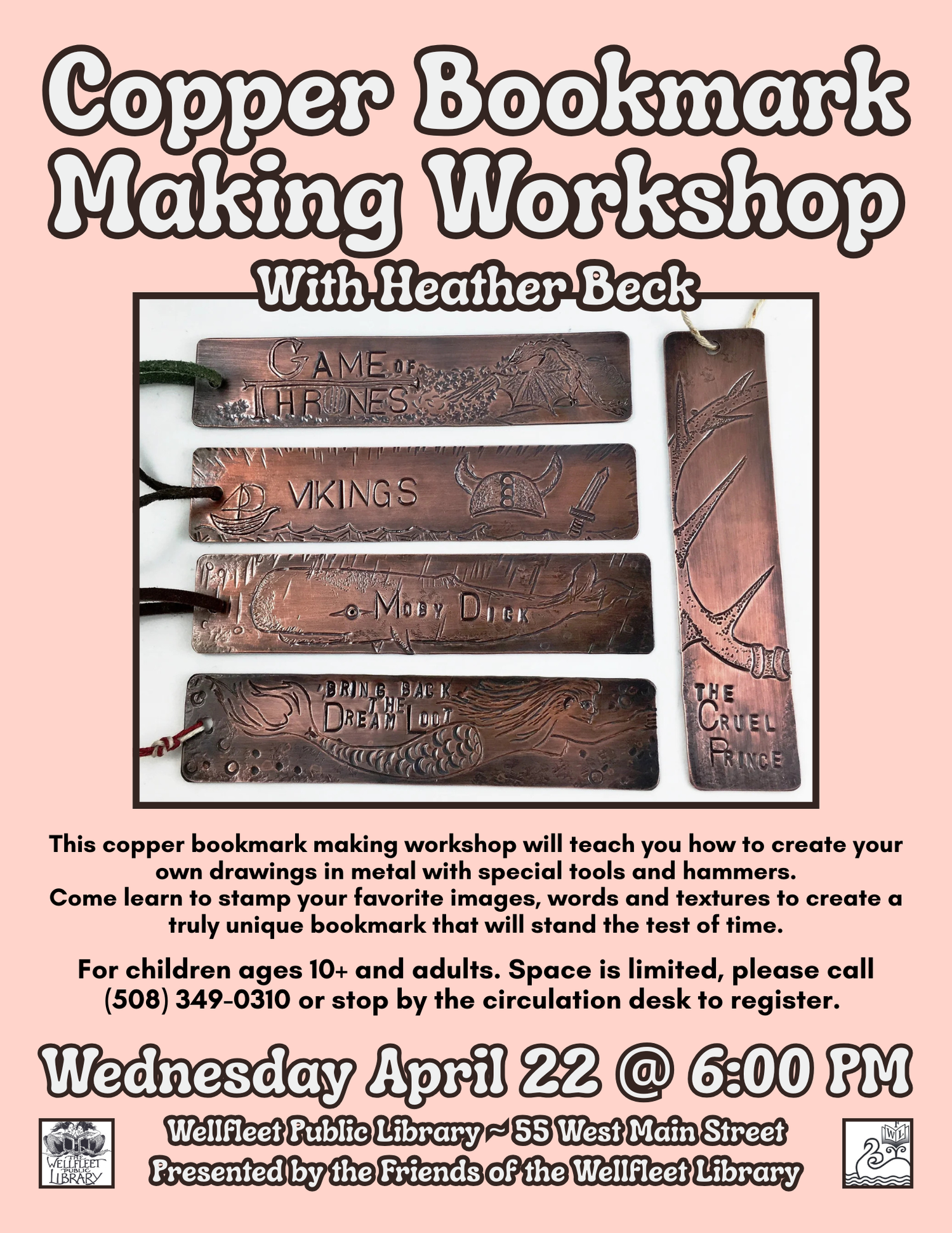 Copper Bookmark Making with Heather Beck