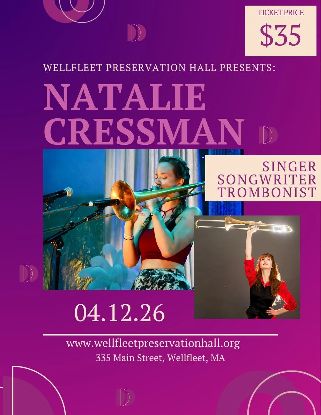 Natalie Cressman Concert