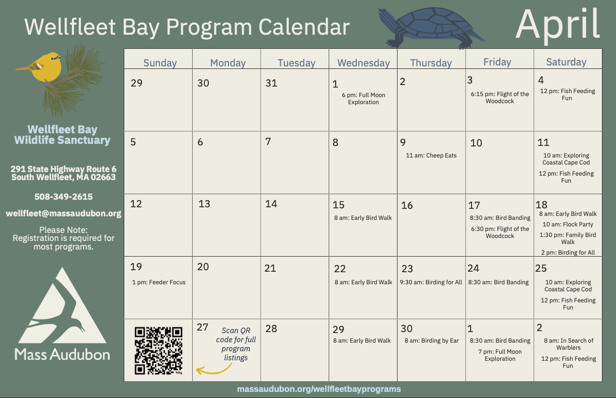 Mass Audubon Weekly Schedule - April