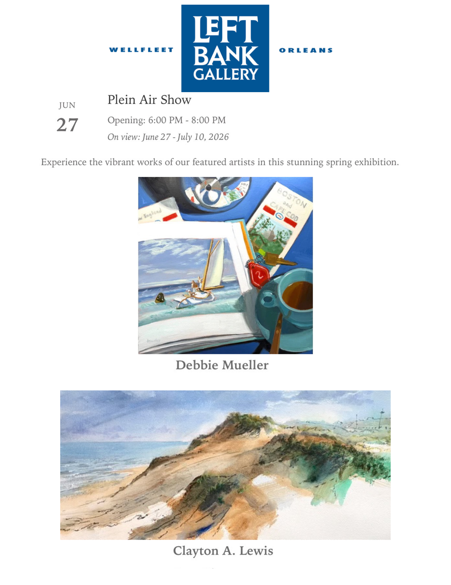 Left Bank Gallery Opening - Plein Air Show