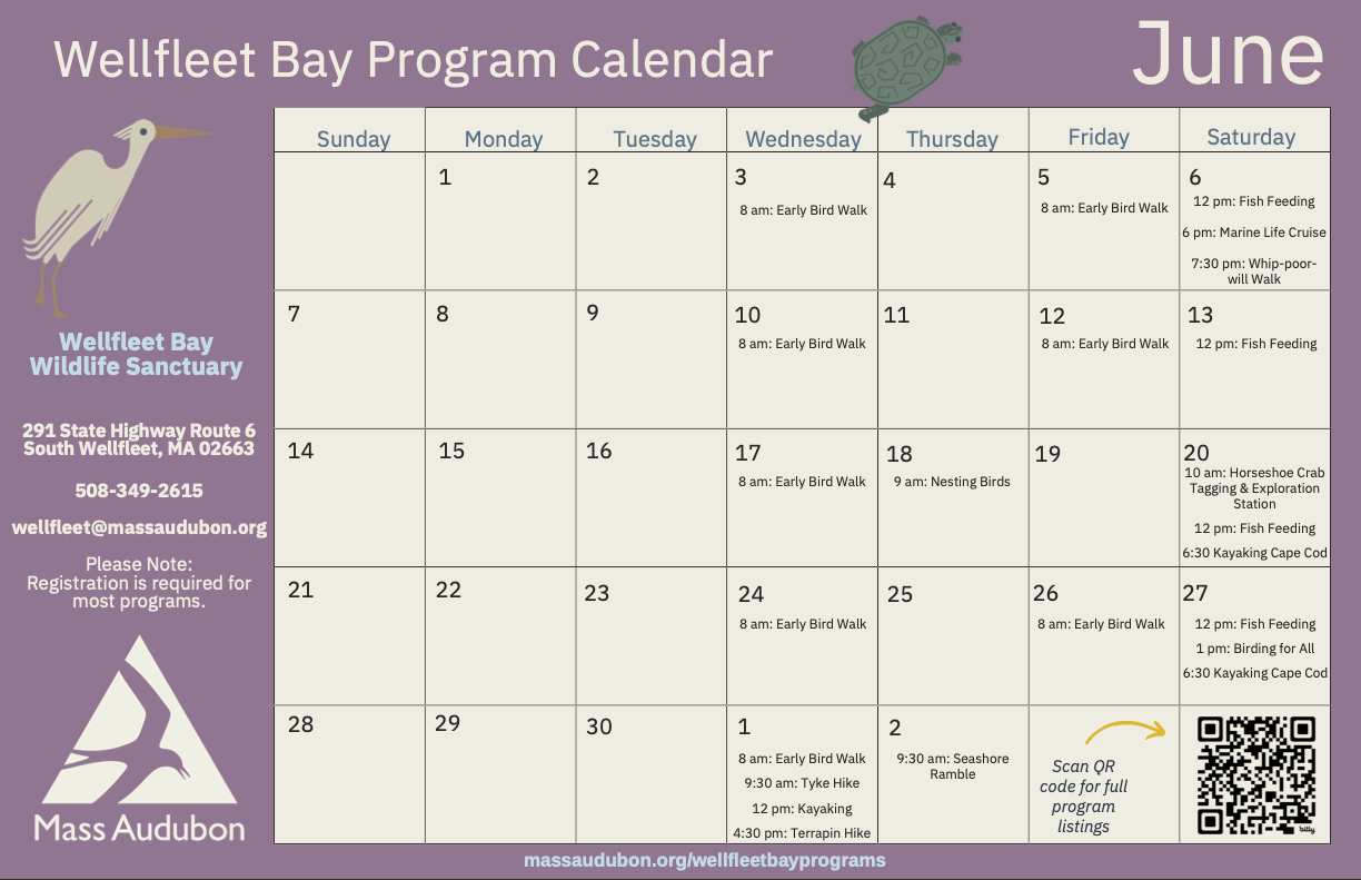 Mass Audubon Weekly Schedule - June