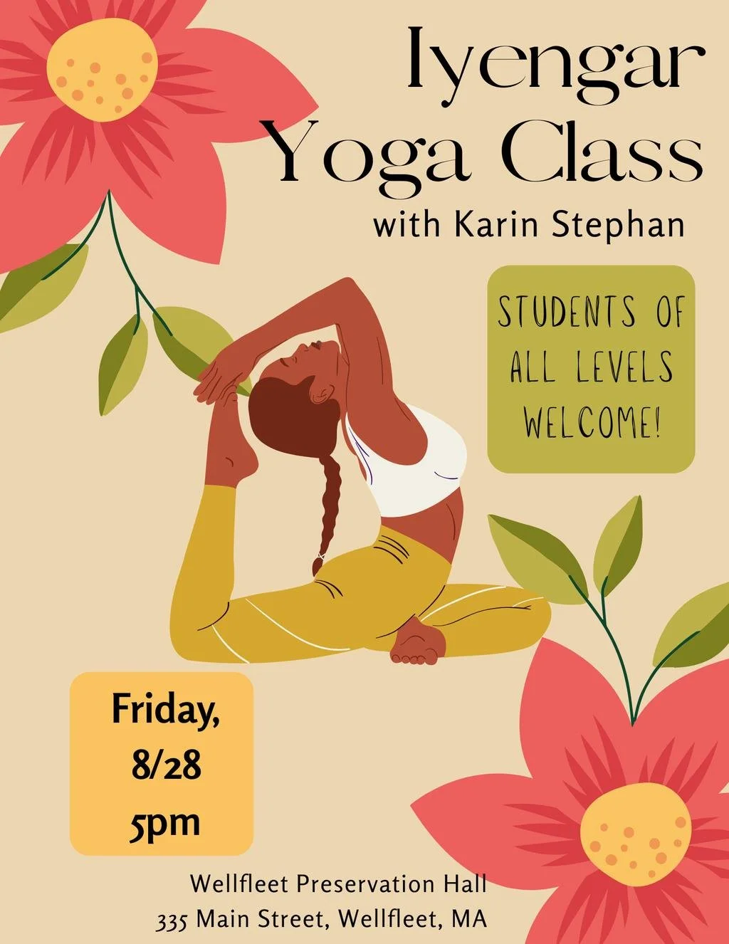 Iyengar Yoga Class w/ Karin Stephan