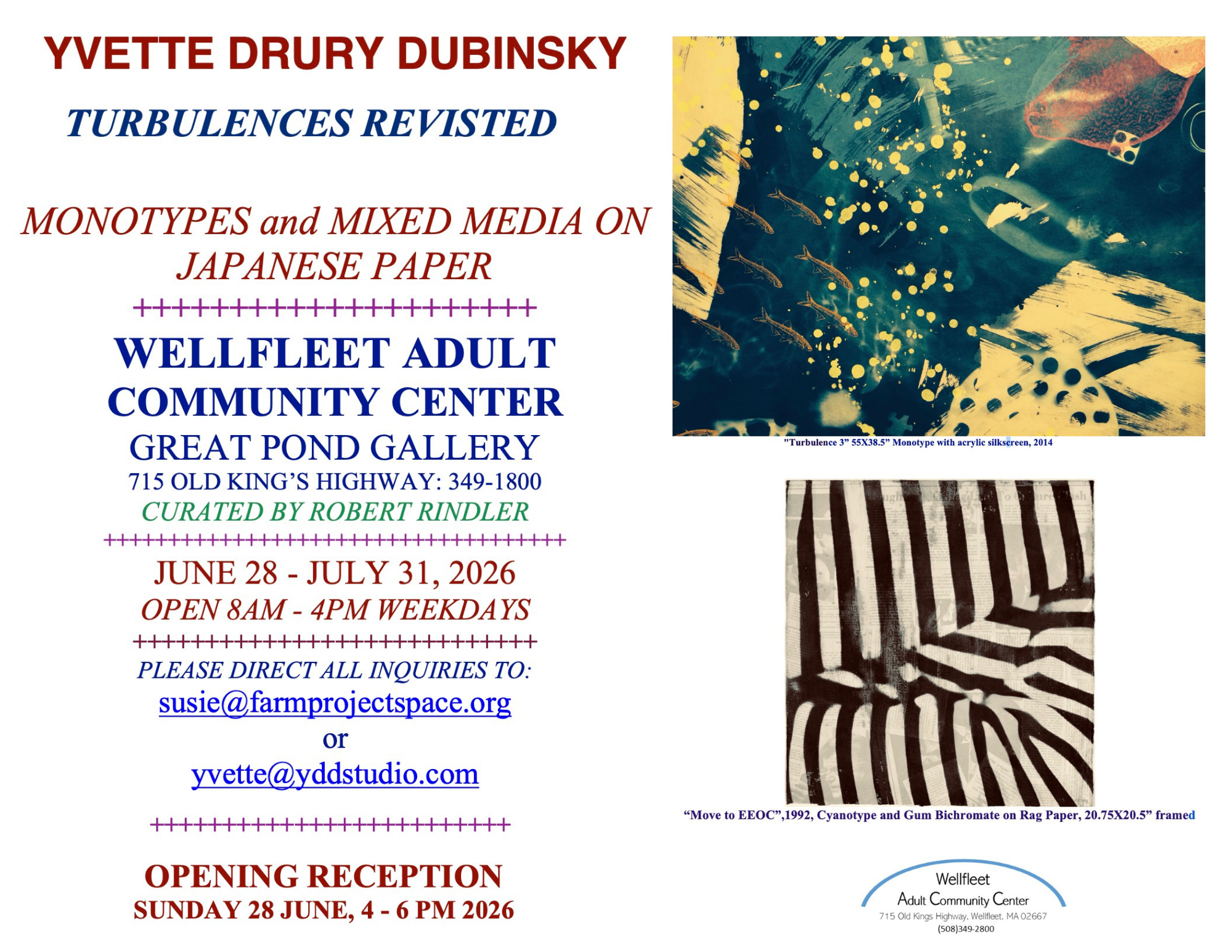 Opening Reception: Yvette Drury Dubinsky - Great Pond Gallery