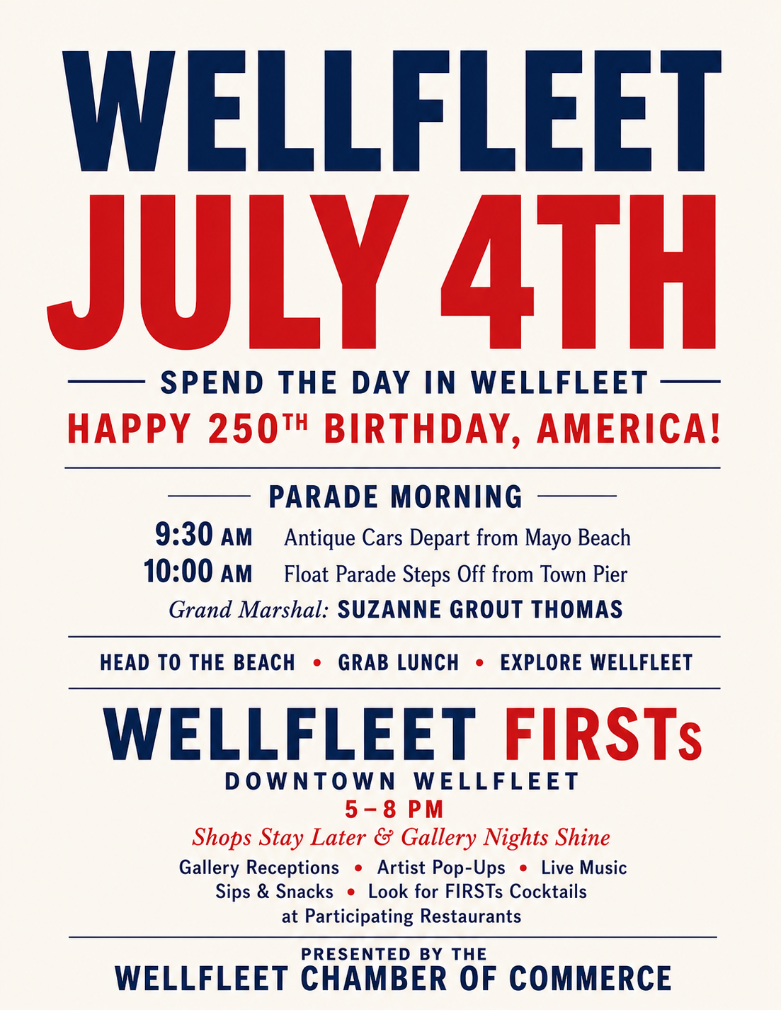 Wellfleet Firsts 