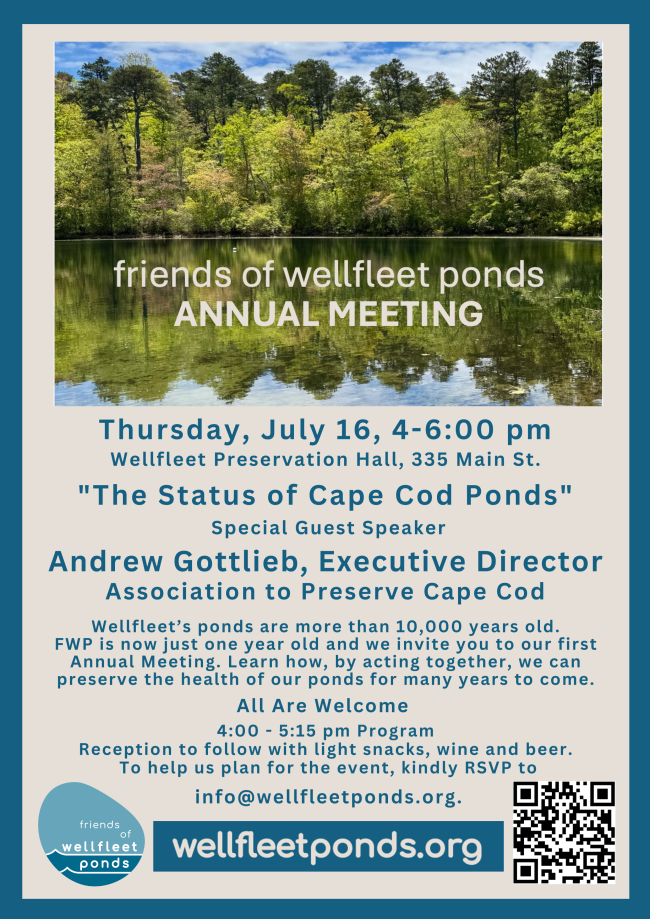 Friends of Wellfleet Ponds Annual Meeting