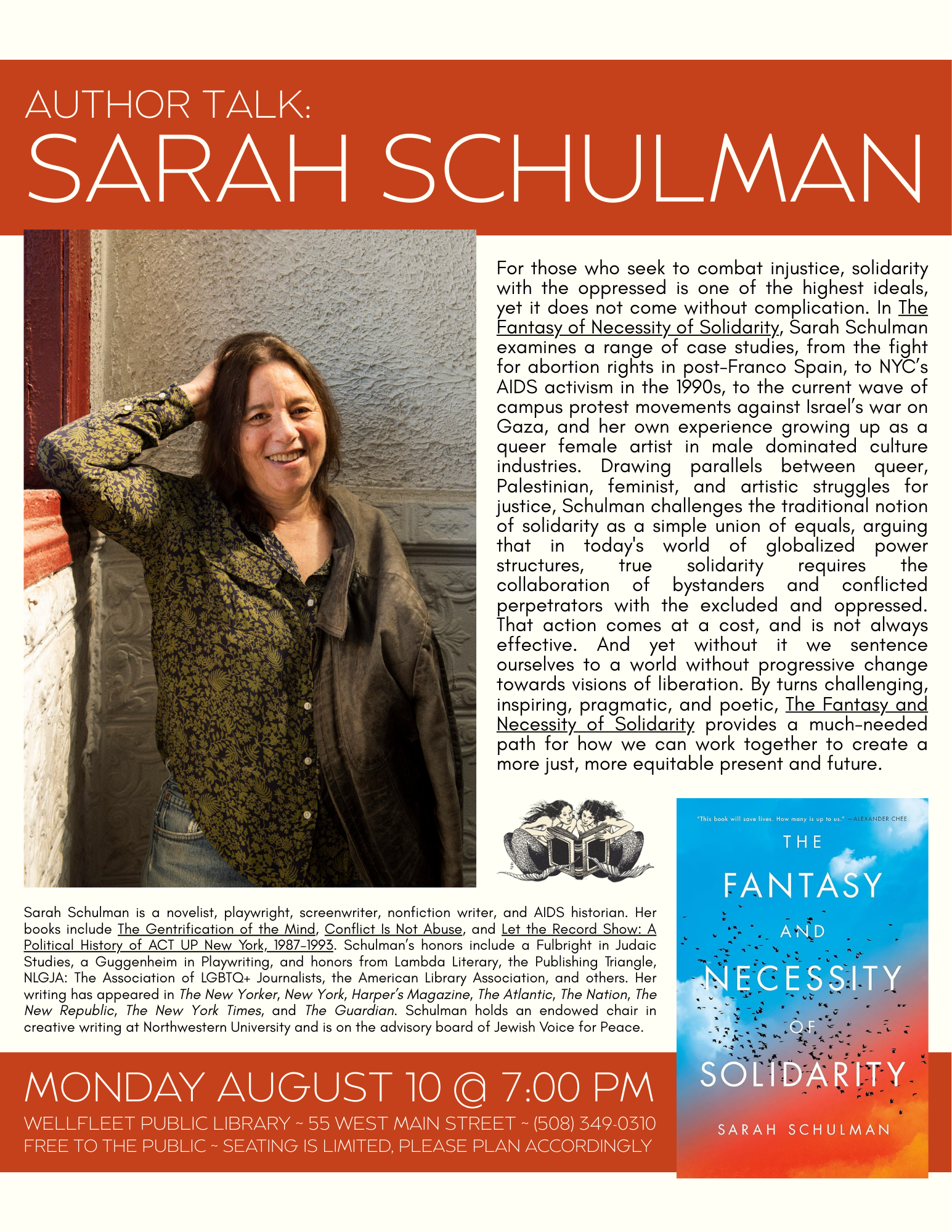 Author Talk: Sarah Schulman
