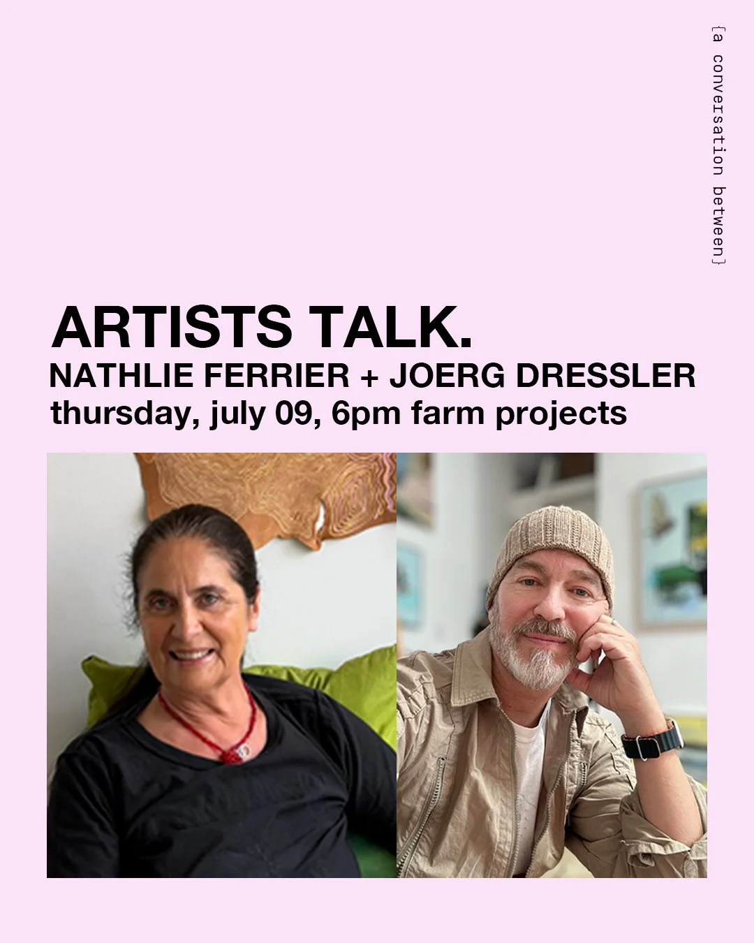 Artist Talk: Nathalie Ferrier and Joerg Dressler 