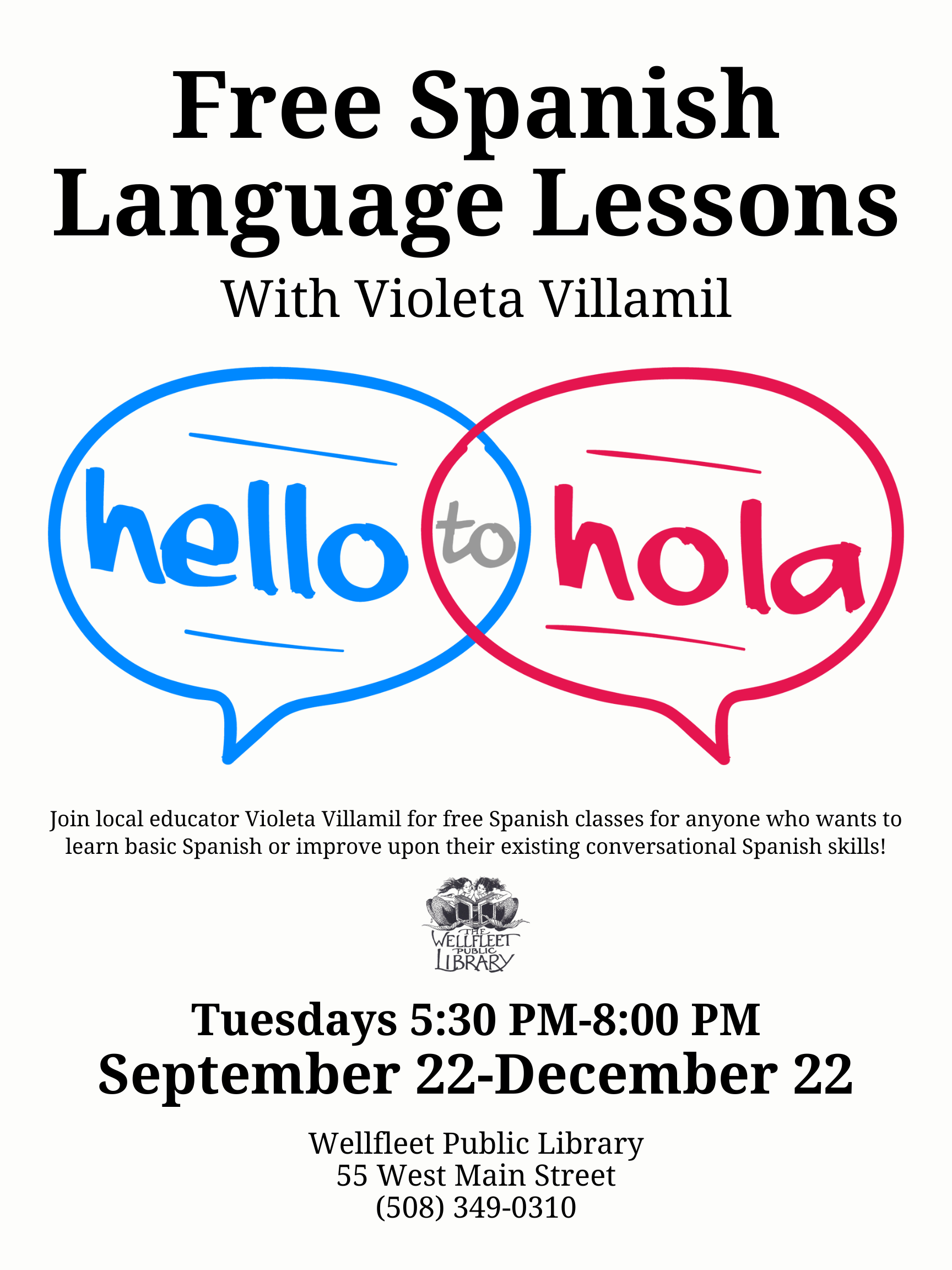 Free Spanish Language Lessons with Violeta Villamil
