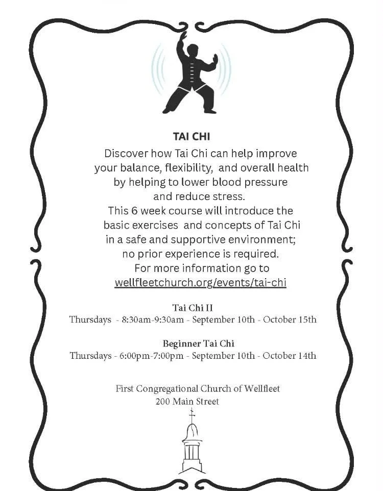 Tai Chi (morning and eve sessions)