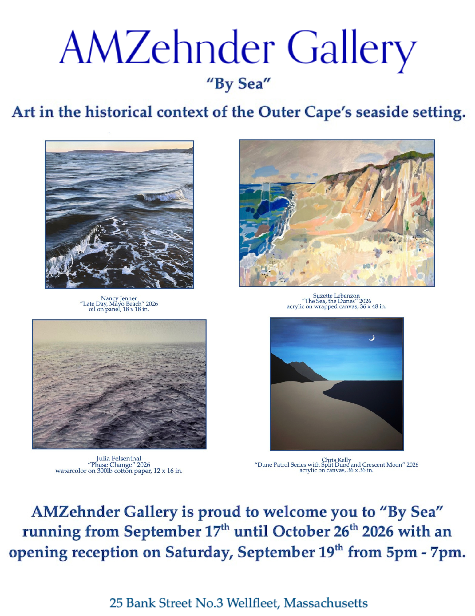 "By Sea" AMZhender Gallery Opening