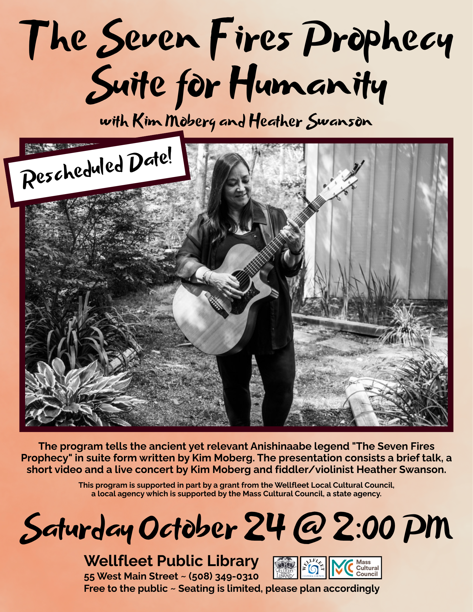 The Seven Fires Prophecy Suite for Humanity with Kim Moberg and Heather Swanson - Rescheduled date