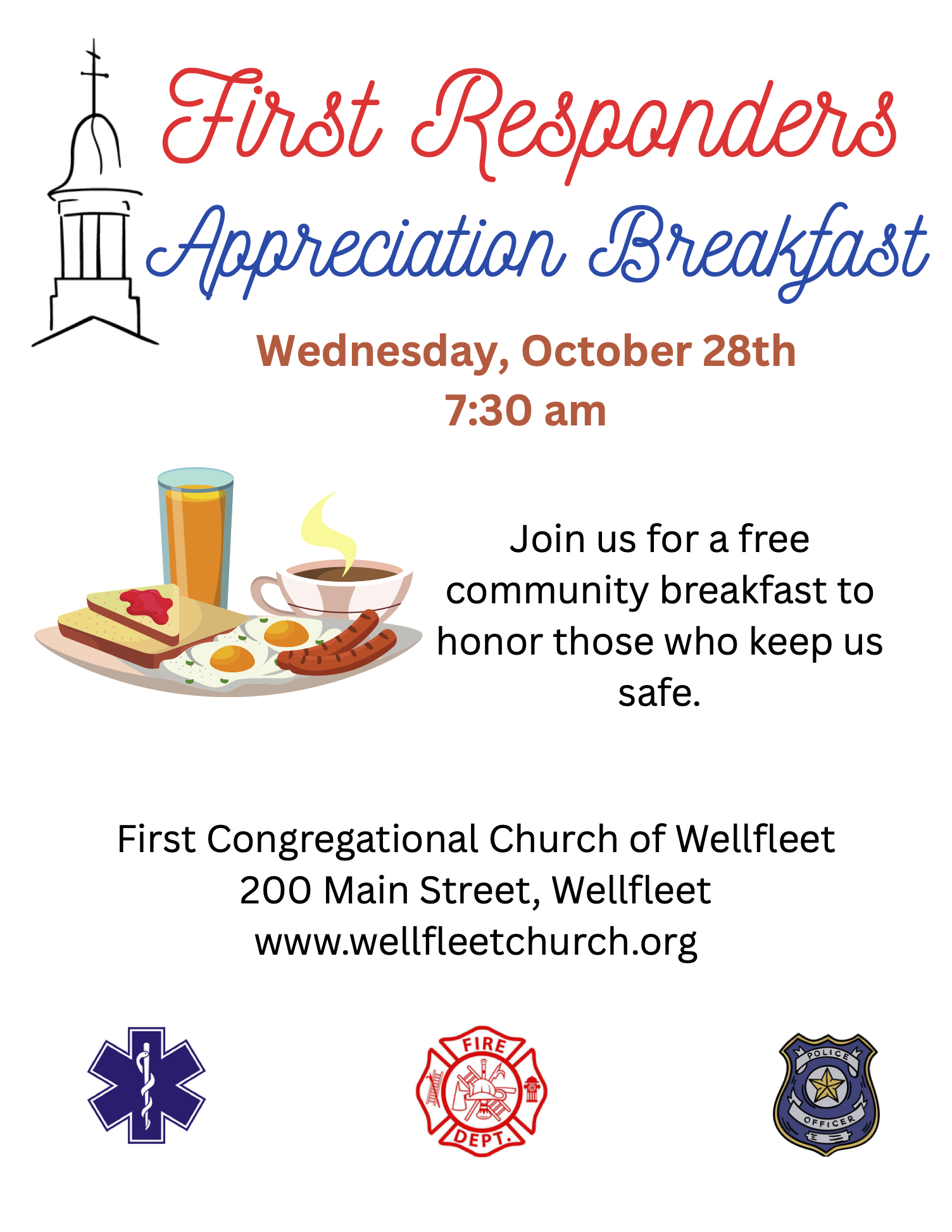 First Responders Appreciation Breakfast 