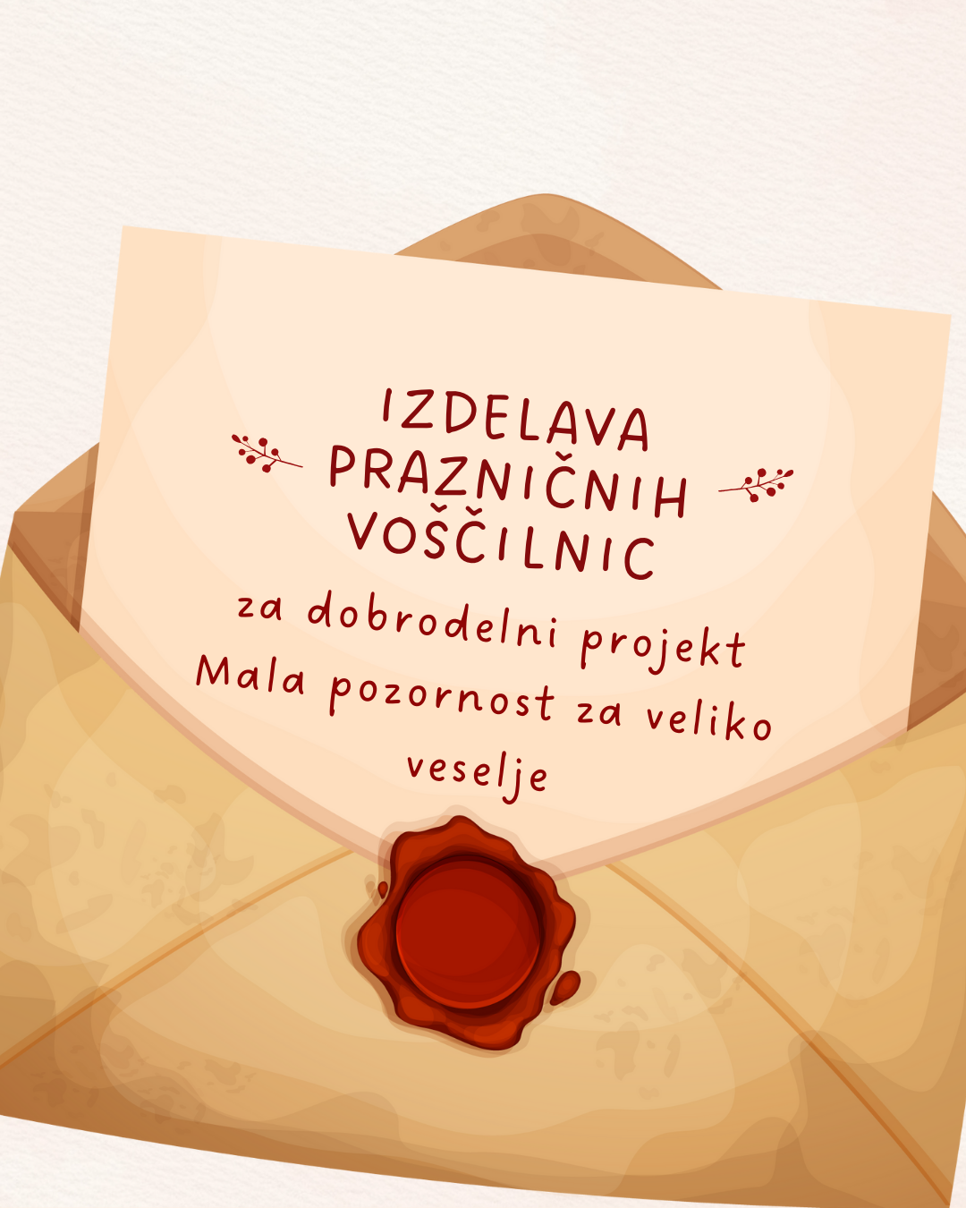 Delavnica: Izdelava prazničnih voščilnic