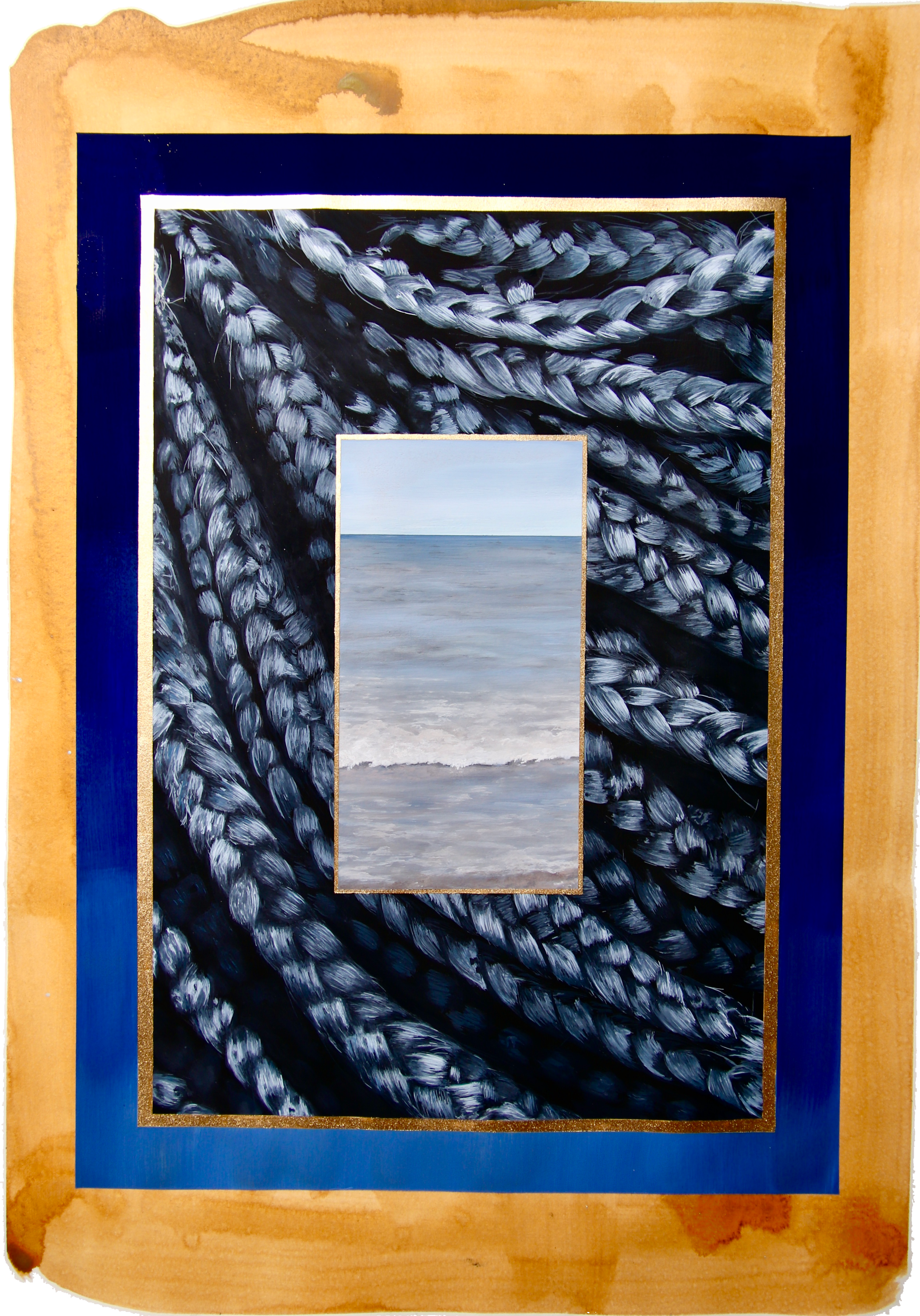 Sprawled in that motherlap by artist, Lucy Wright