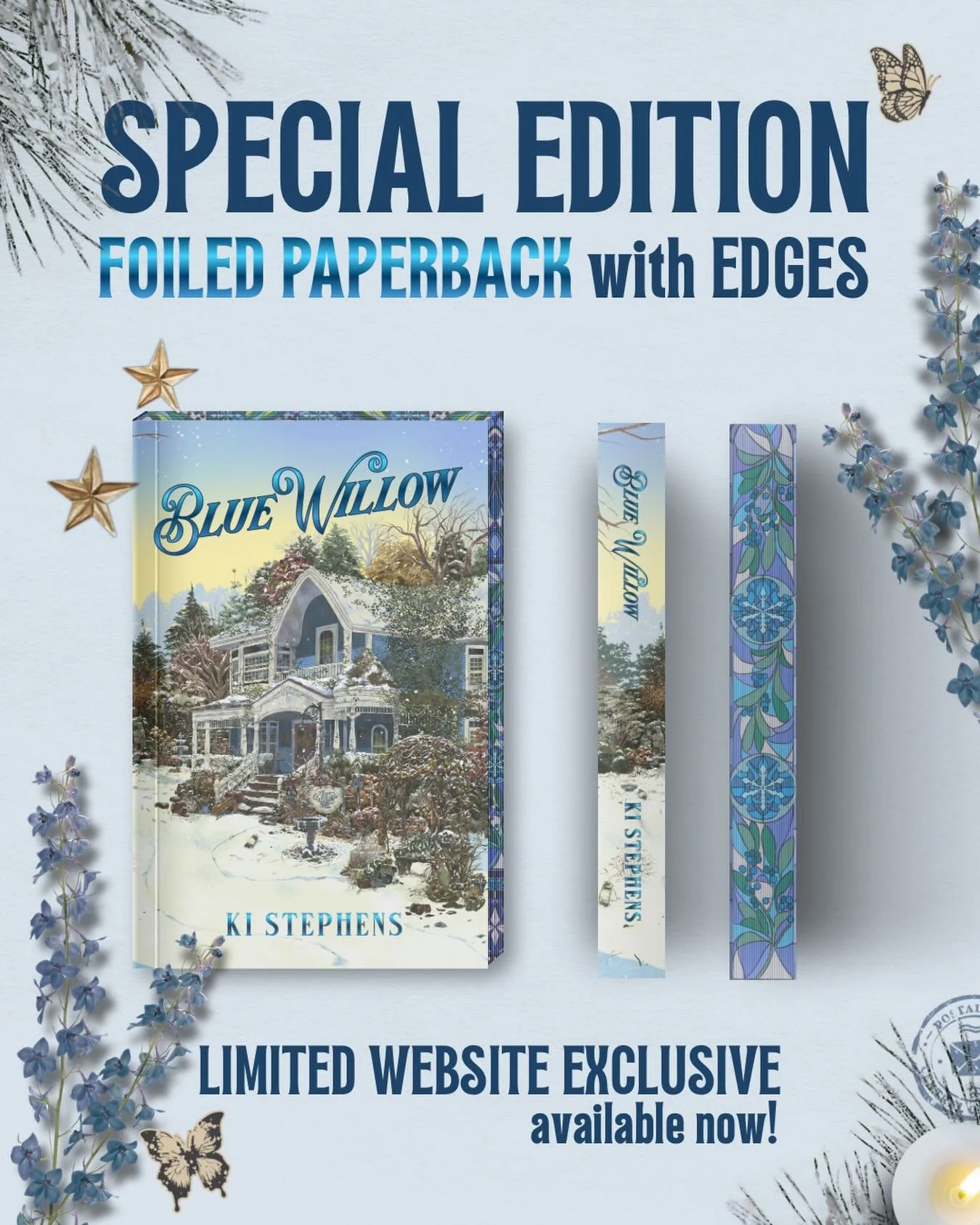 special edition foiled paperback ✨
limited website exclusive, available now 💙

these are selling out very quickly so run!!!