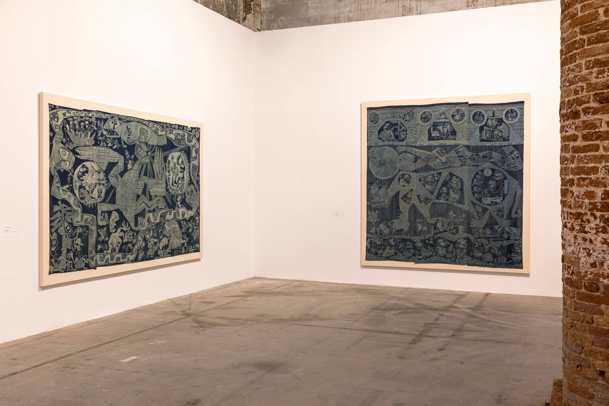  Susanne Wenger, Installation view at the 60th International Art Exhibition – La Biennale di Venezia,  Stranieri Ovunque , 2024. Photo: Marco Zorzanello 