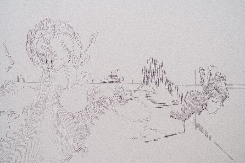 Constantin Luser, Installation view of What drawing can be: four responses at The Menial Collection, Houston, 2025. Photo: Lauren Marek
