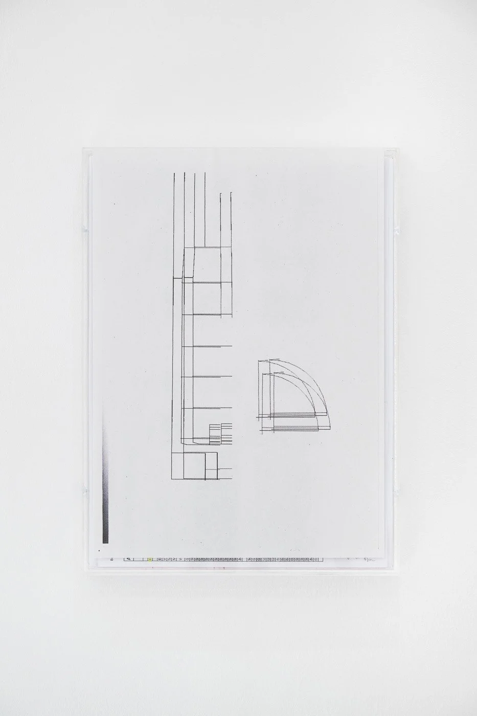 Tanja Widmann Johannes Porsch Produced by, -1, One plus (Derivate) , 2025, 32.3 x 23.4 x 0.25 cm, installation view at Cell Project Space, London, UK. Courtesy Cell Project Space, Photo: Damian Griffiths
