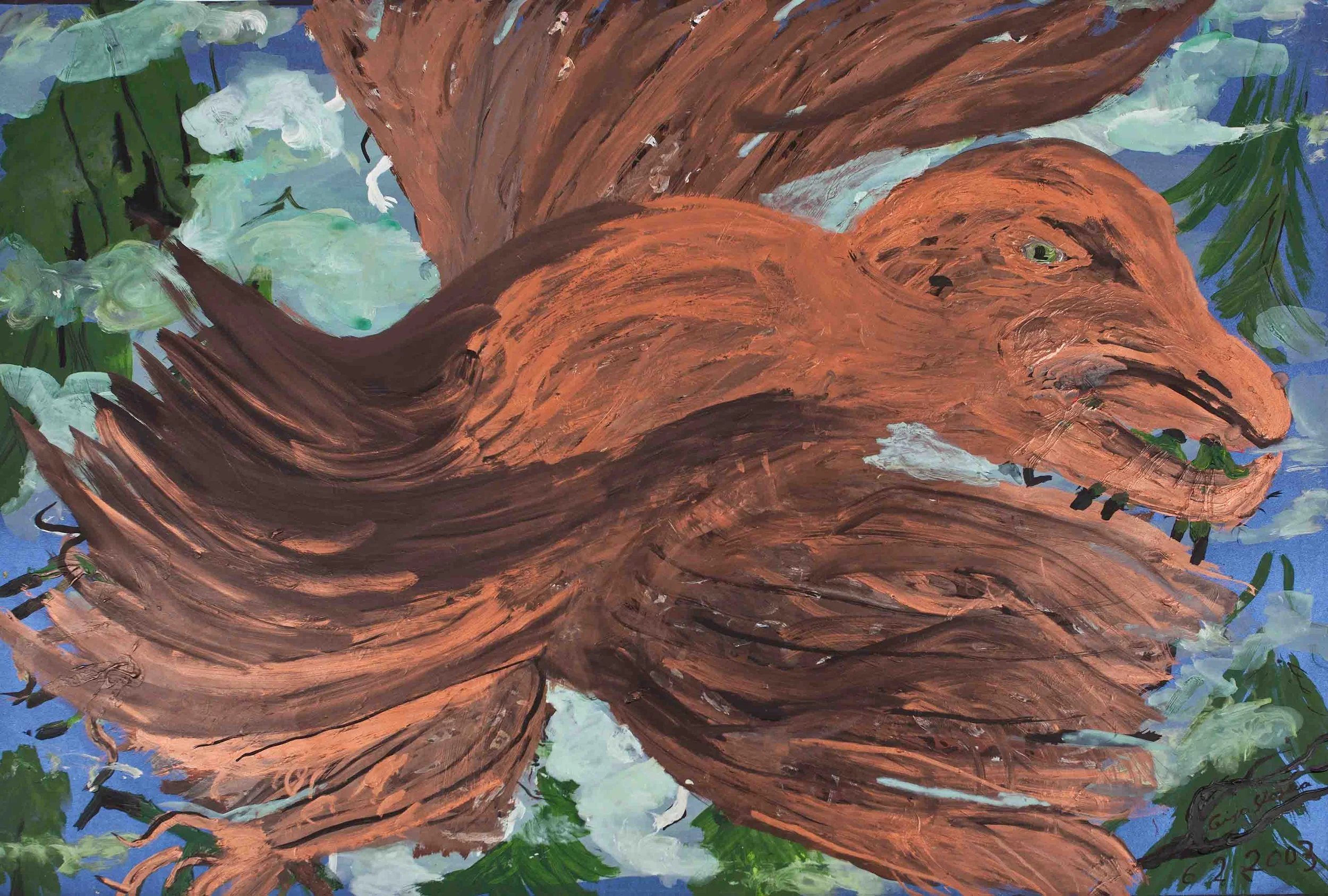  Ceija Stojka,  Untitled , 06.02.2003. Collection Marin Karmitz. Photo courtesy Galerie Christophe Gaillard. © 2026 Artists Rights Society (ARS), New York / Bildrecht, Vienna 