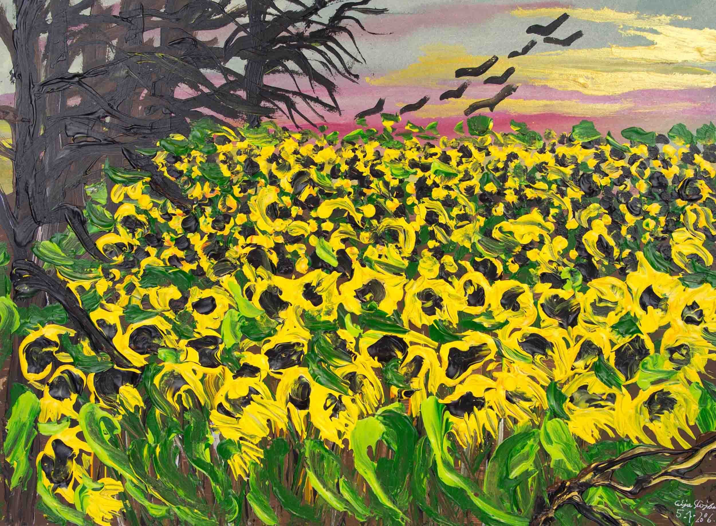  Ceija Stojka,  Untitled , 05.01.2006. Collection Kai Dikhas. Foundation Kai Dikhas, Berlin. Photo: Diego Castellano Cano. © 2026 Artists Rights Society (ARS), New York / Bildrecht, Vienna 