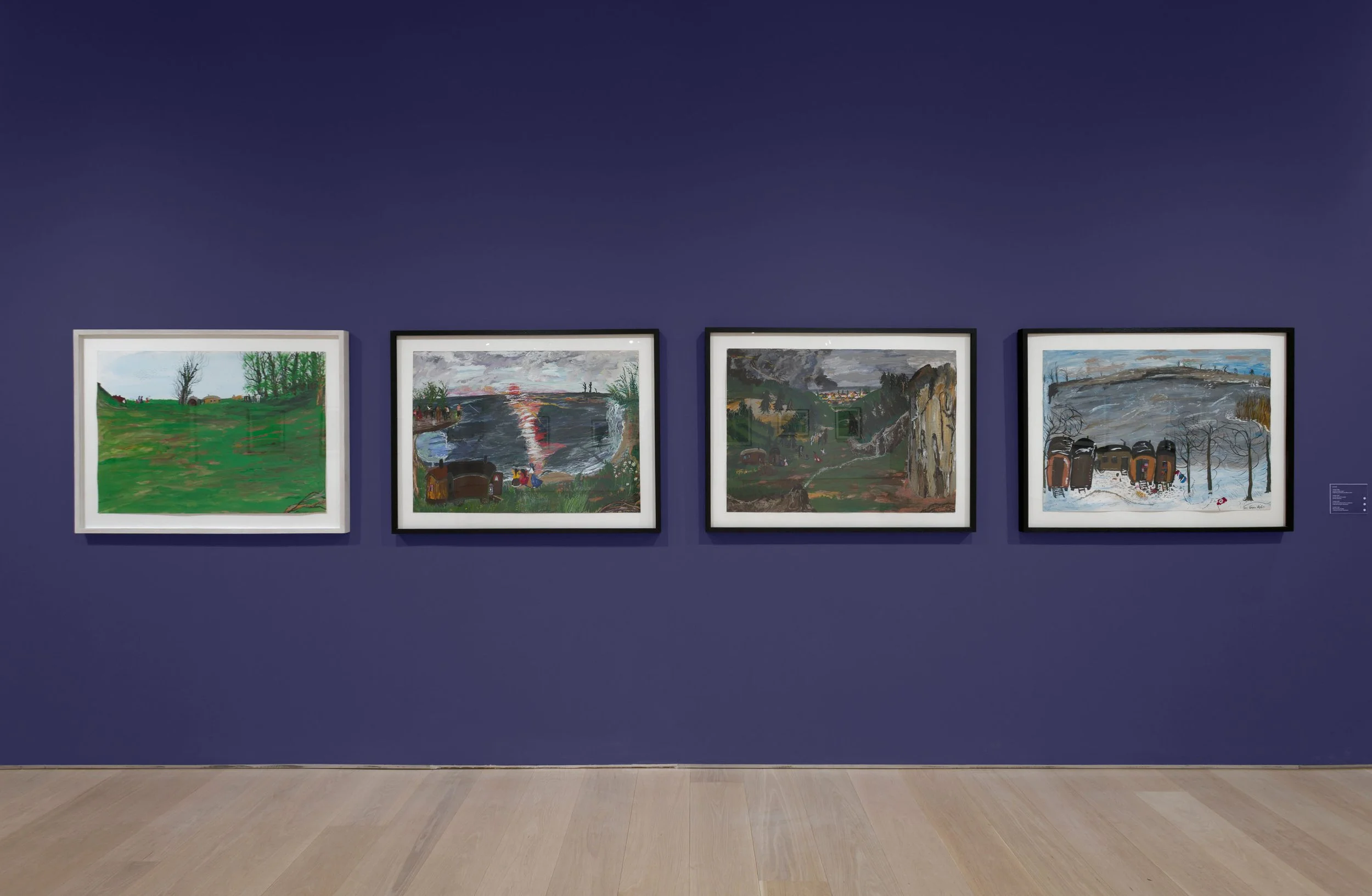  Ceija Stojka, installation view of  Making Visible  at The Drawing Center, New York. Photo: Daniel Terna 