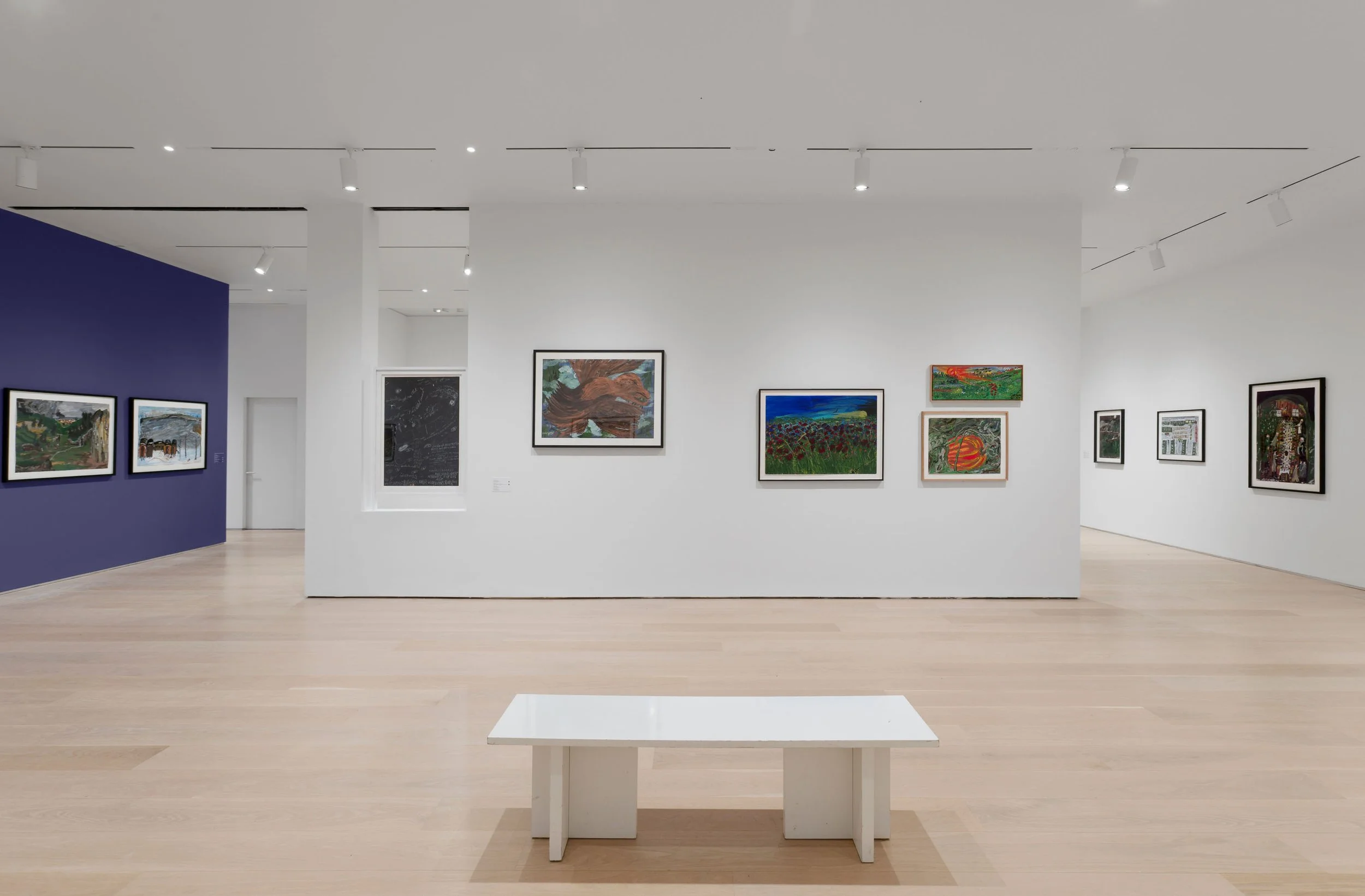  Ceija Stojka, installation view of  Making Visible  at The Drawing Center, New York. Photo: Daniel Terna 