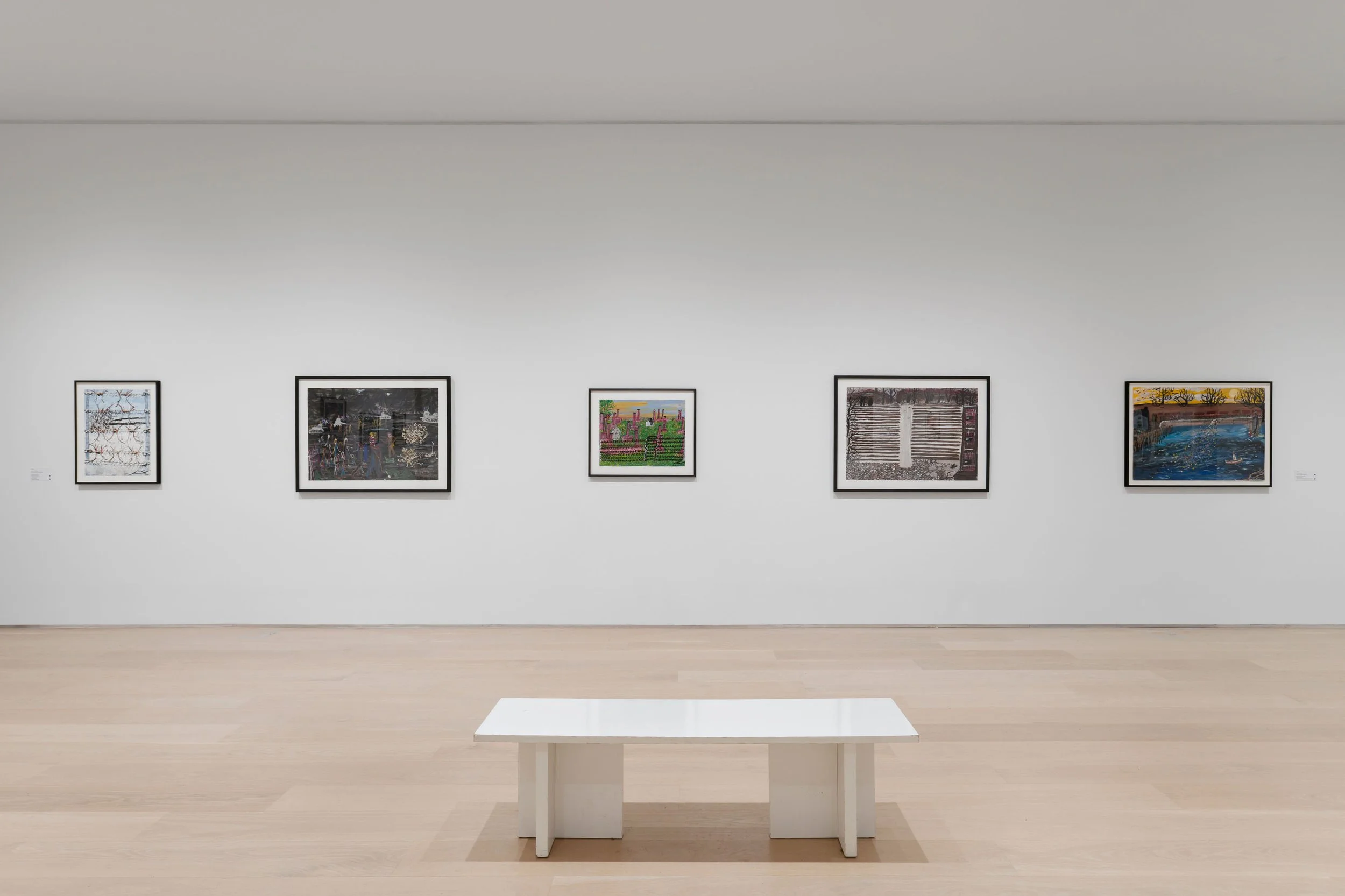  Ceija Stojka, installation view of  Making Visible  at The Drawing Center, New York. Photo: Daniel Terna 