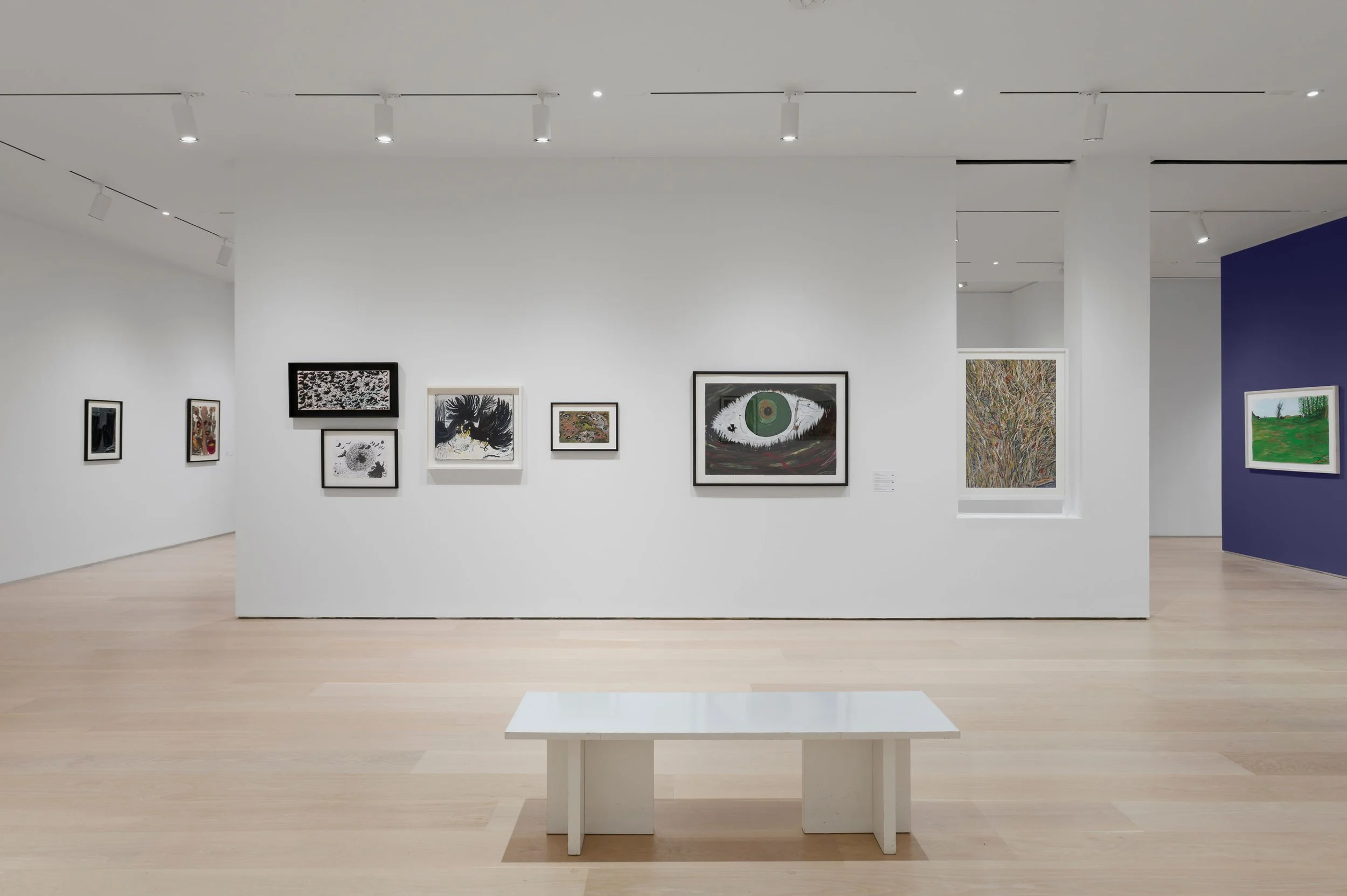  Ceija Stojka, installation view of  Making Visible  at The Drawing Center, New York. Photo: Daniel Terna 