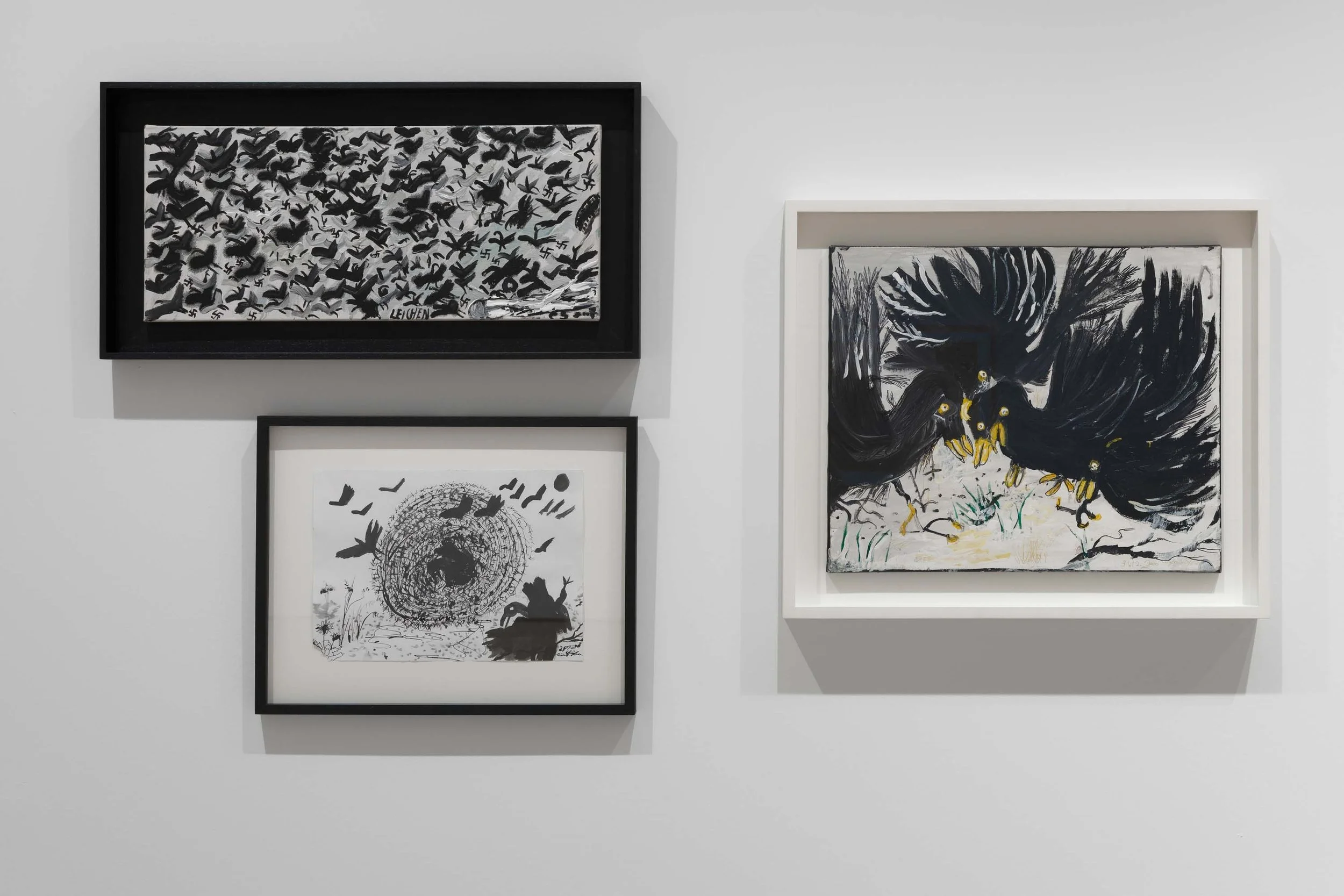  Ceija Stojka, installation view of  Making Visible  at The Drawing Center, New York. Photo: Daniel Terna 