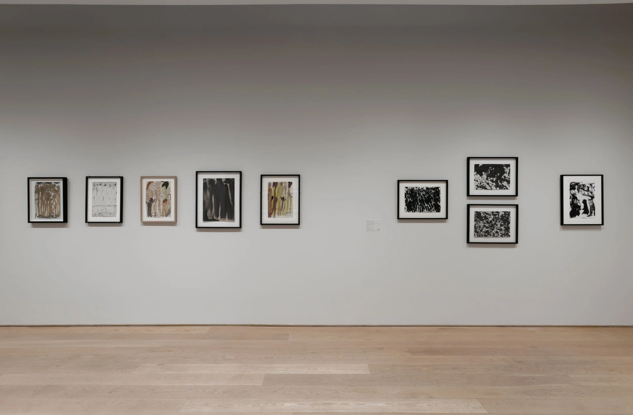  Ceija Stojka, installation view of  Making Visible  at The Drawing Center, New York. Photo: Daniel Terna 