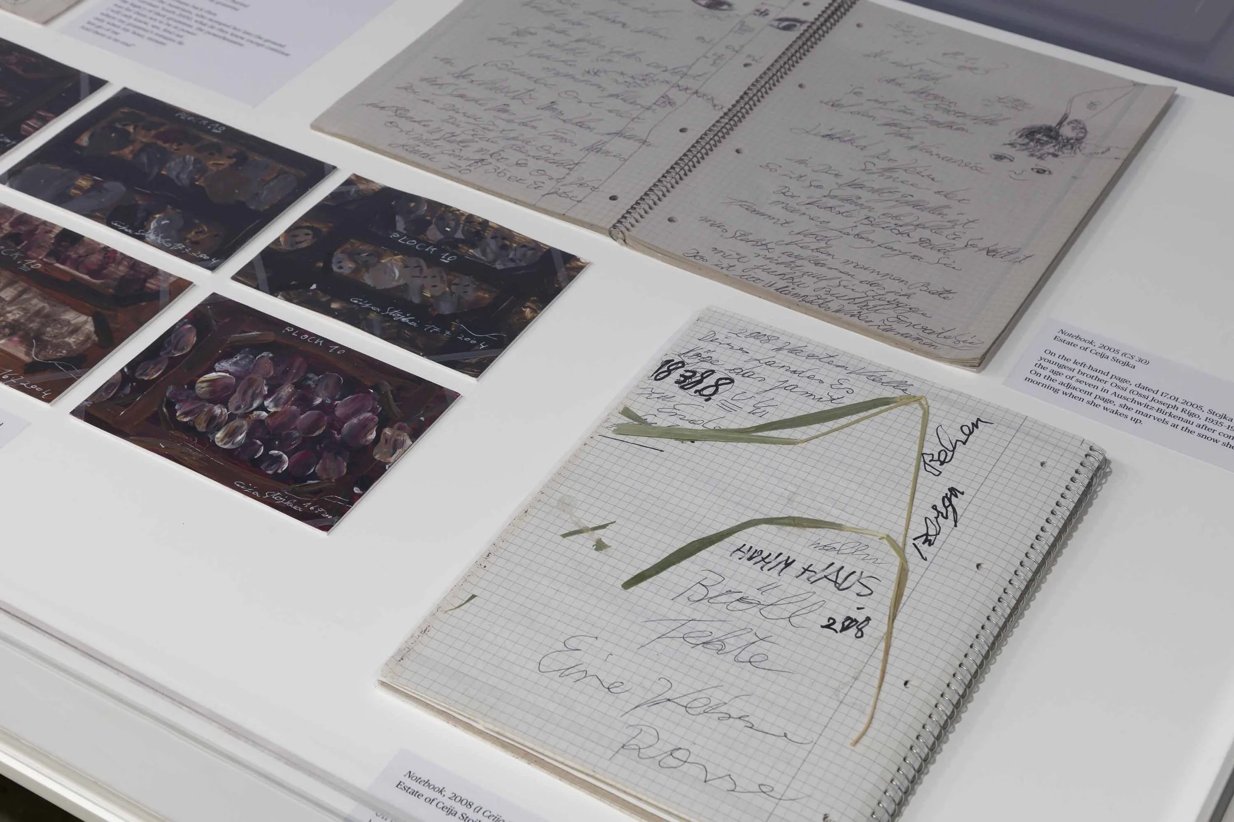  Ceija Stojka, installation view of  Making Visible  at The Drawing Center, New York. Photo: Daniel Terna 