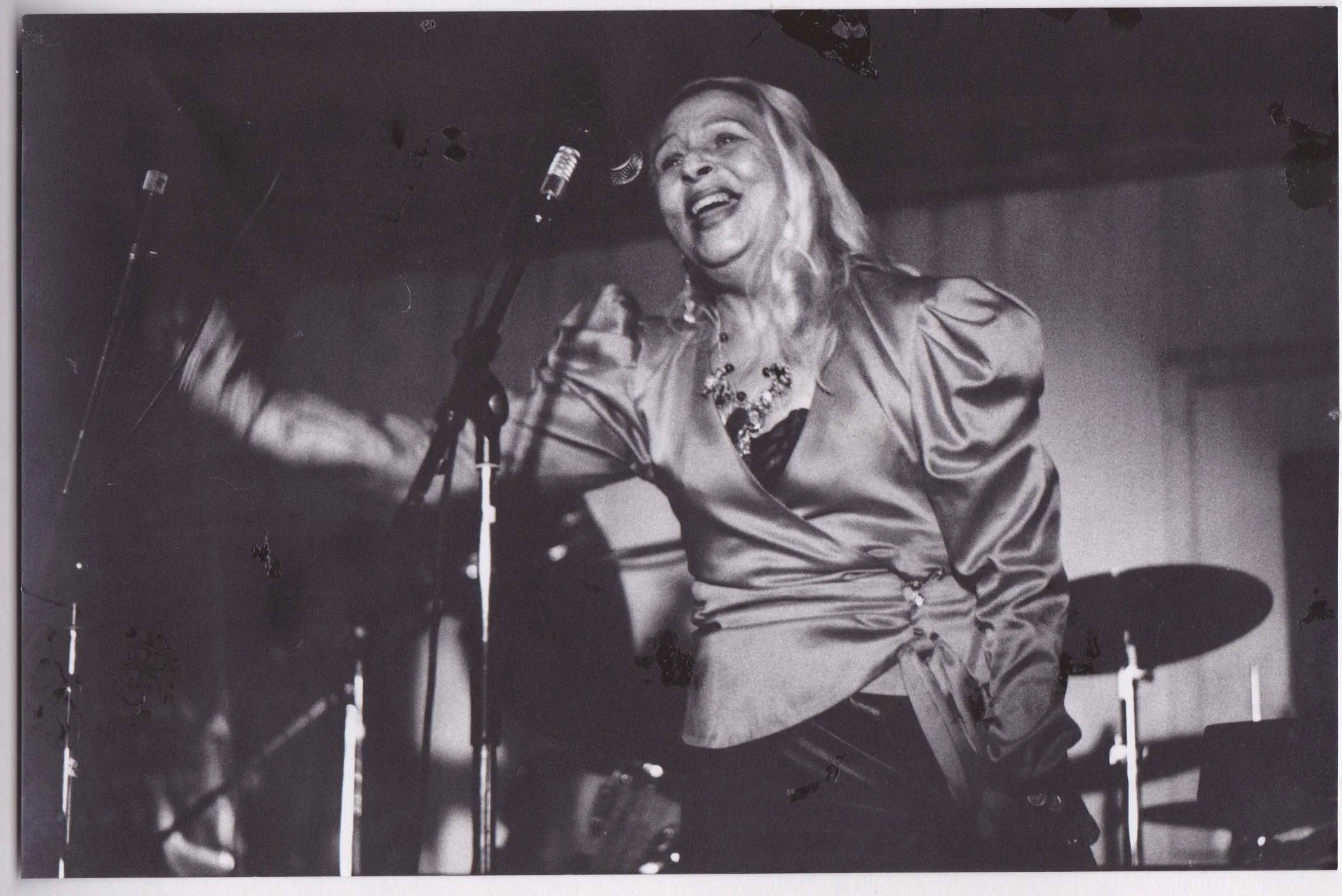  Ceija Stojka of her first book, 1988.   © Estate Ceija Stojka 