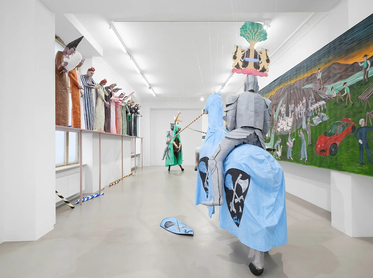  Agnes Scherer, installation views of  Savoir Vivre , ChertLüdde, Berlin, 2024. Photo: Marjorie Brunet Plaza 