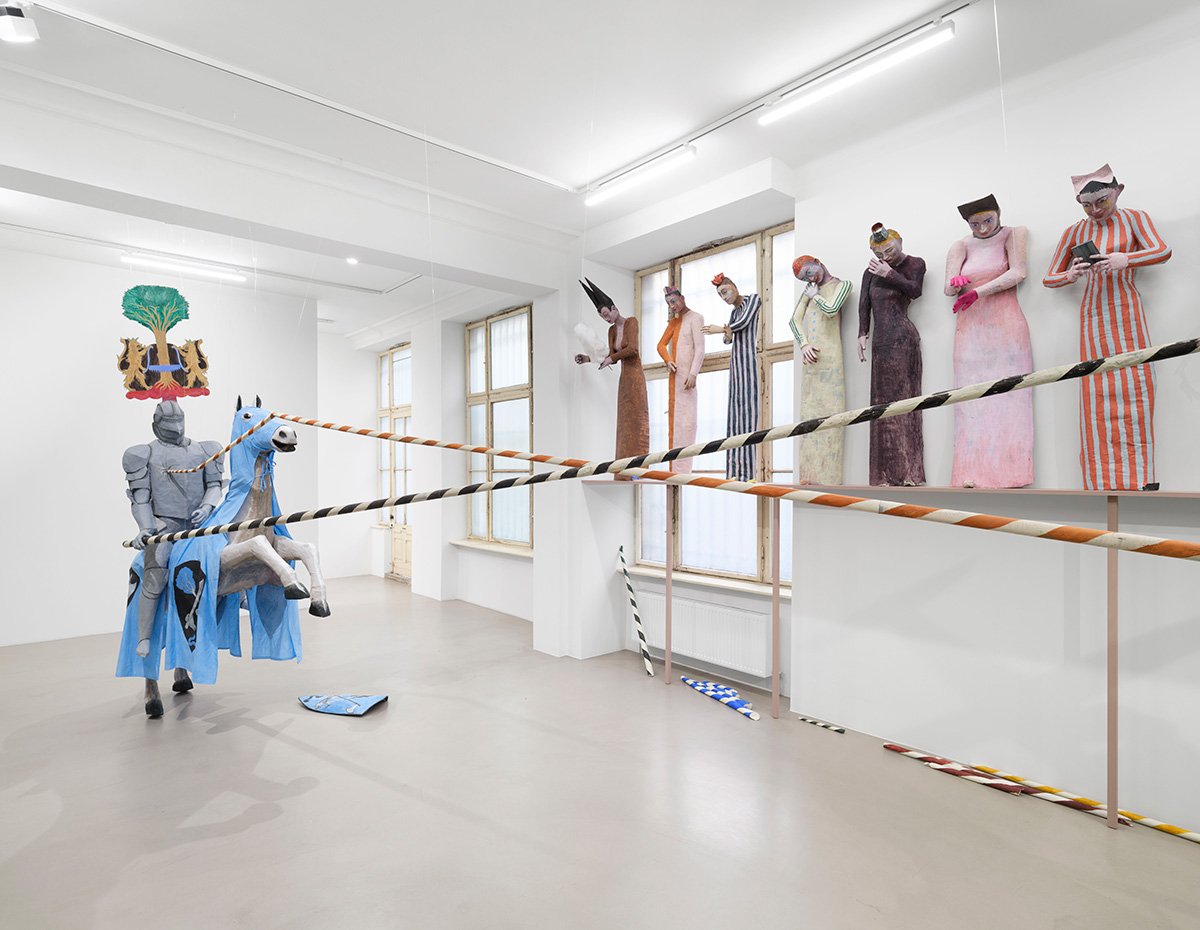  Agnes Scherer, installation views of  Savoir Vivre , ChertLüdde, Berlin, 2024. Photo: Marjorie Brunet Plaza 